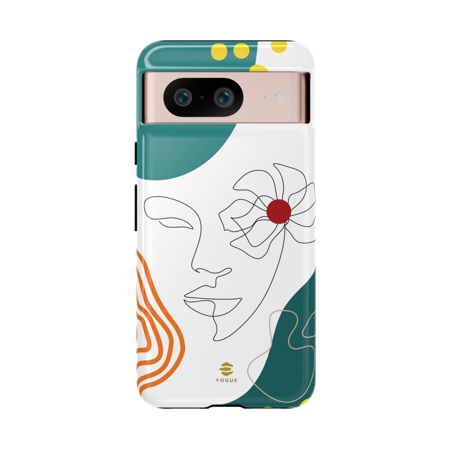 Women face Line Art Phone Case Google