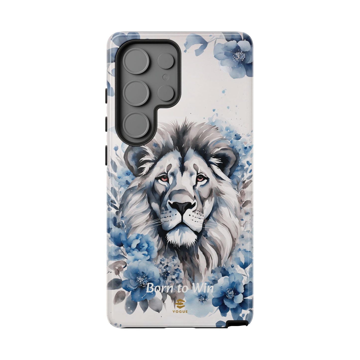 Lion Born to Win Samsung Galaxy Tough Phone Case
