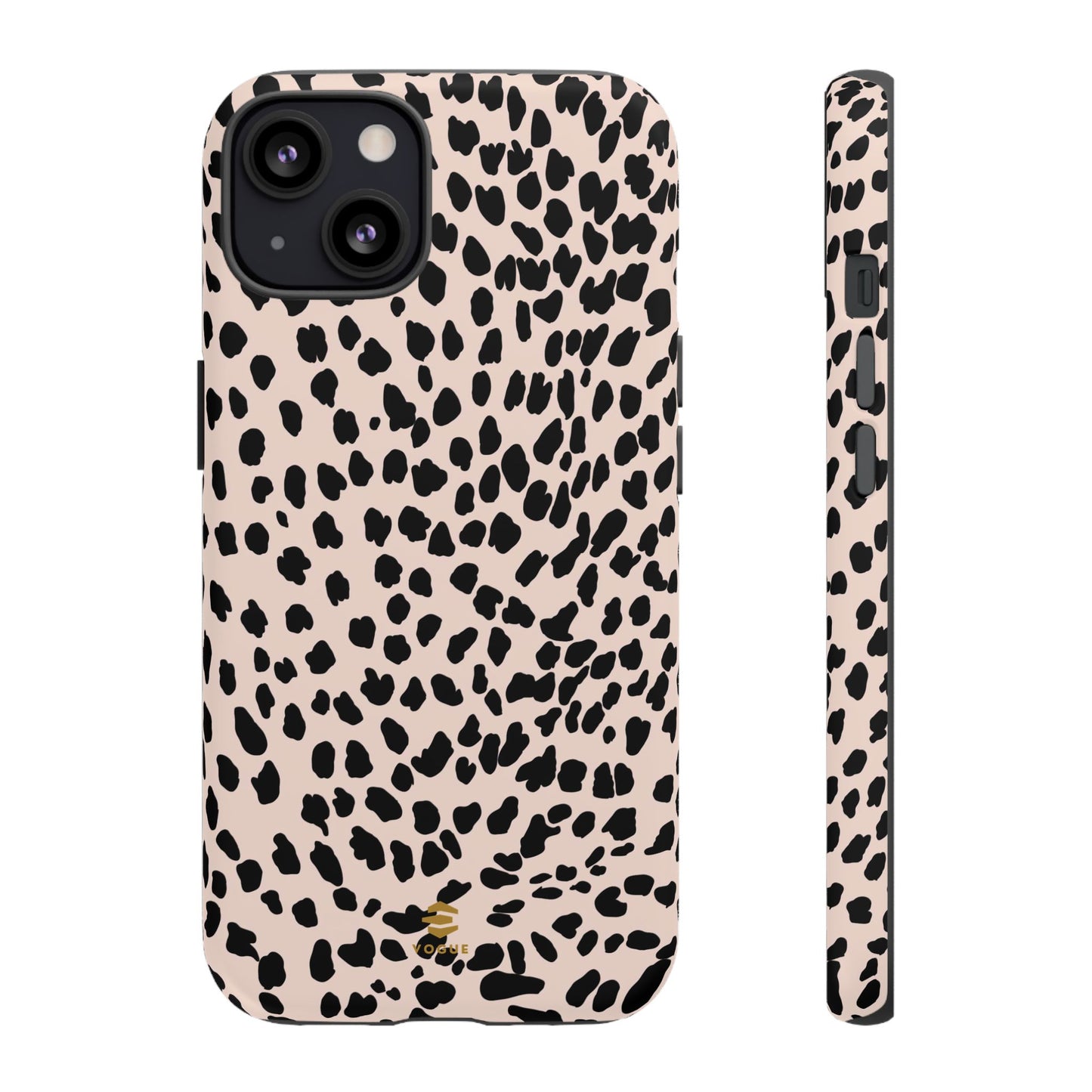 iPhone-Hülle mit Animalprint in Nude