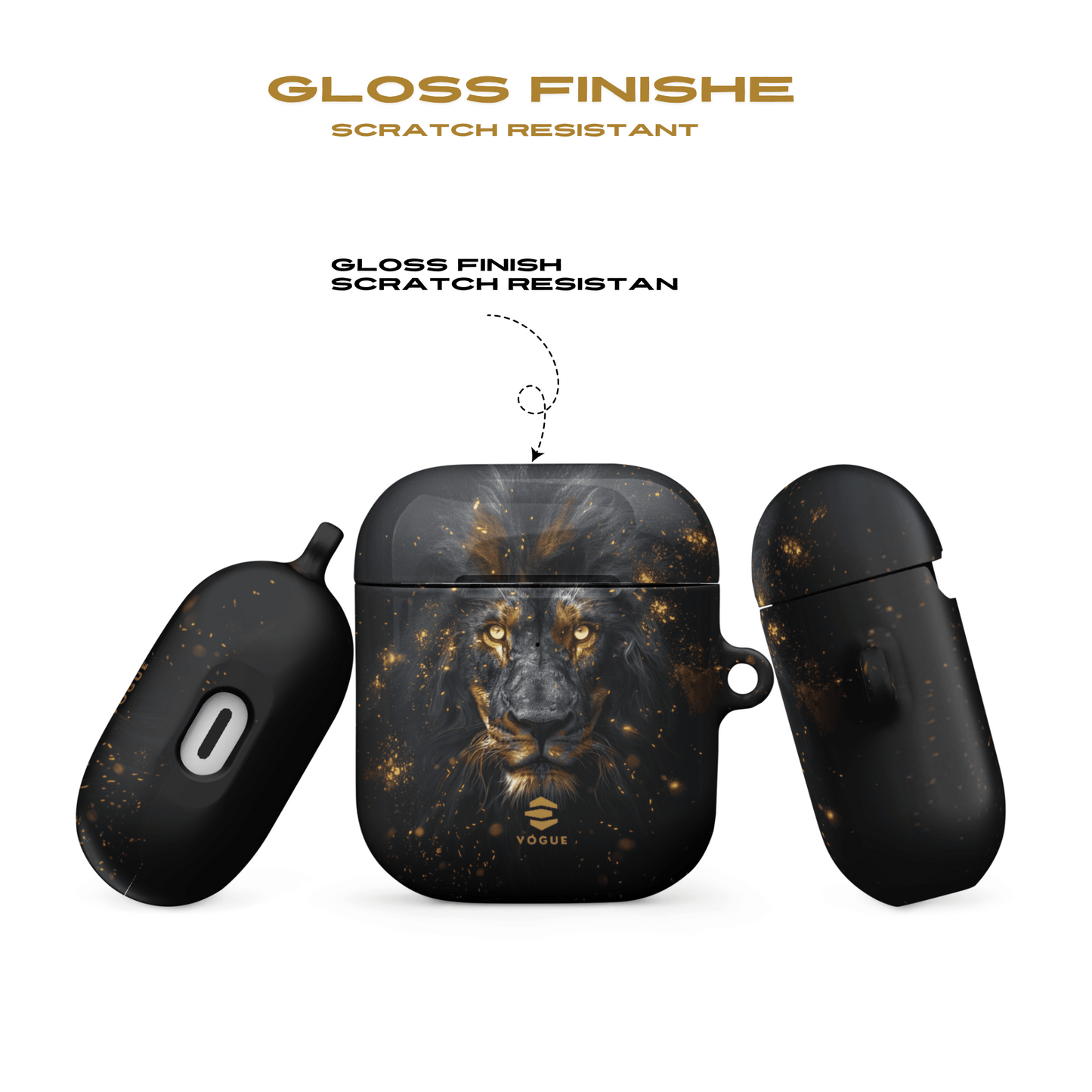 Black Lion AirPod Cases