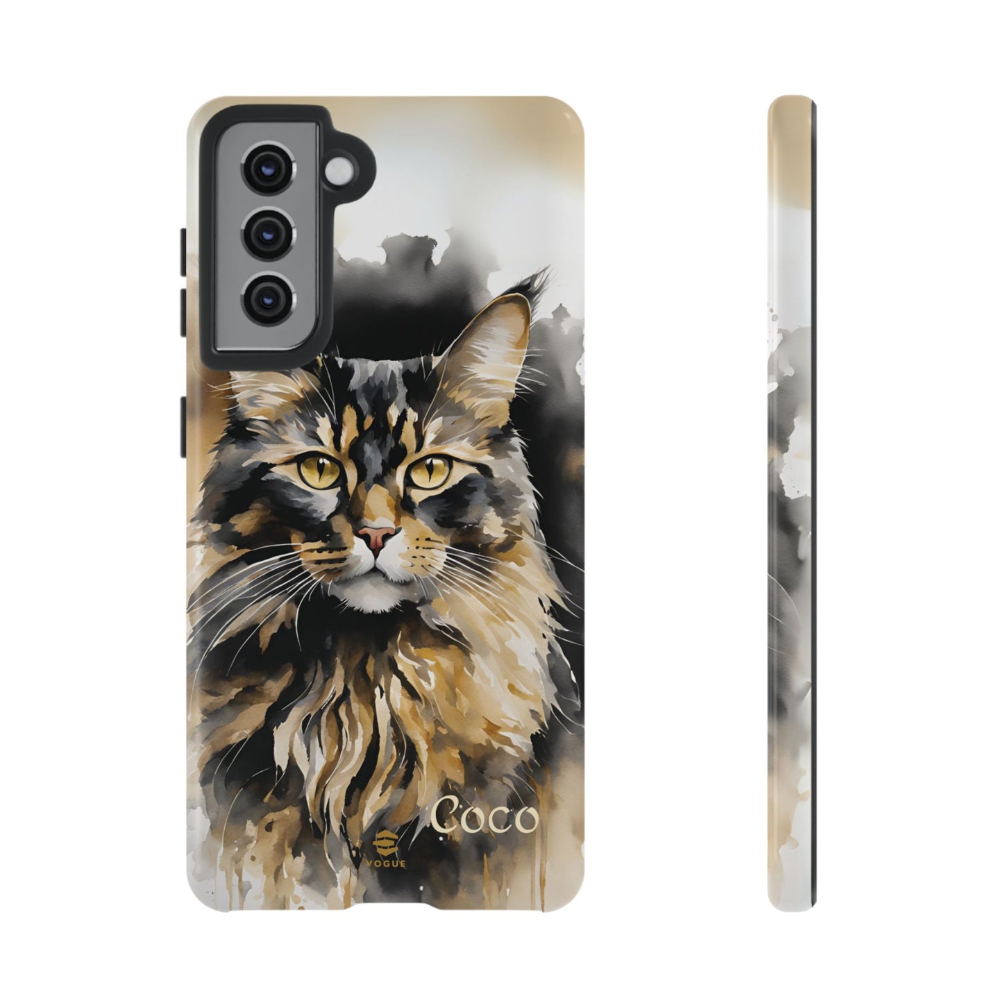 Custom Meow Cat Samsung Galaxy Tough Phone Case