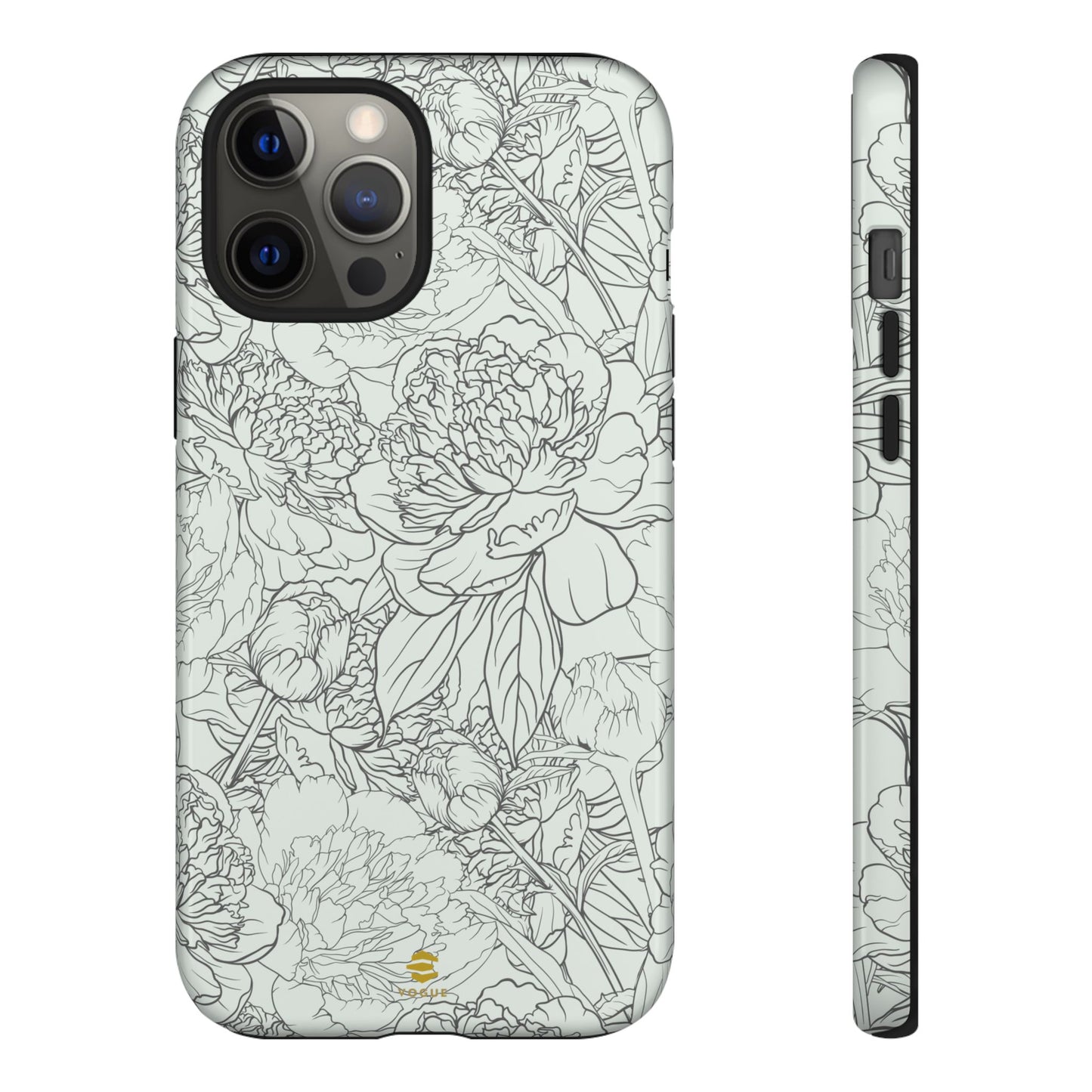 Sage Peony Garden iPhone Case