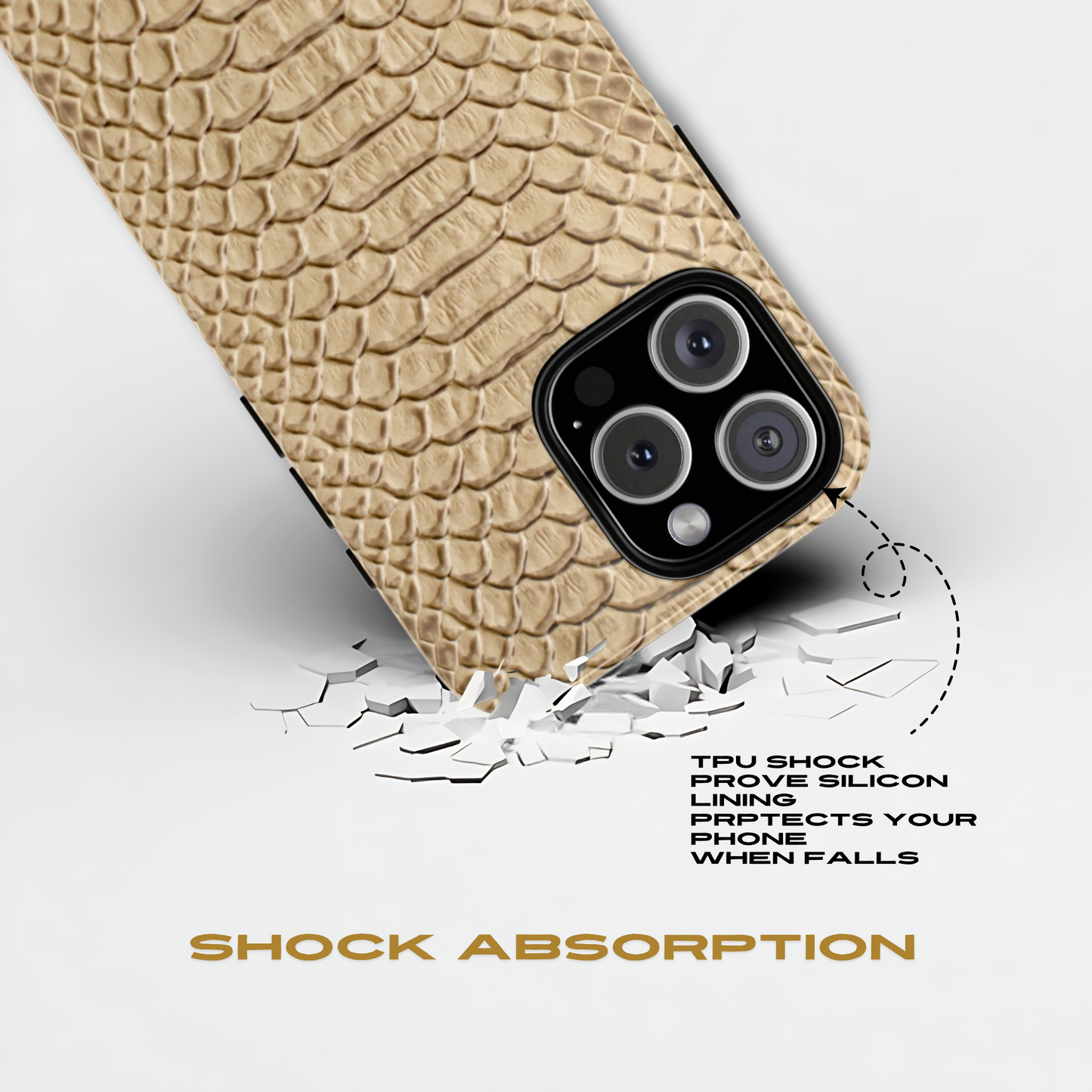 iPhone-Hülle mit Schlangenhaut-Design