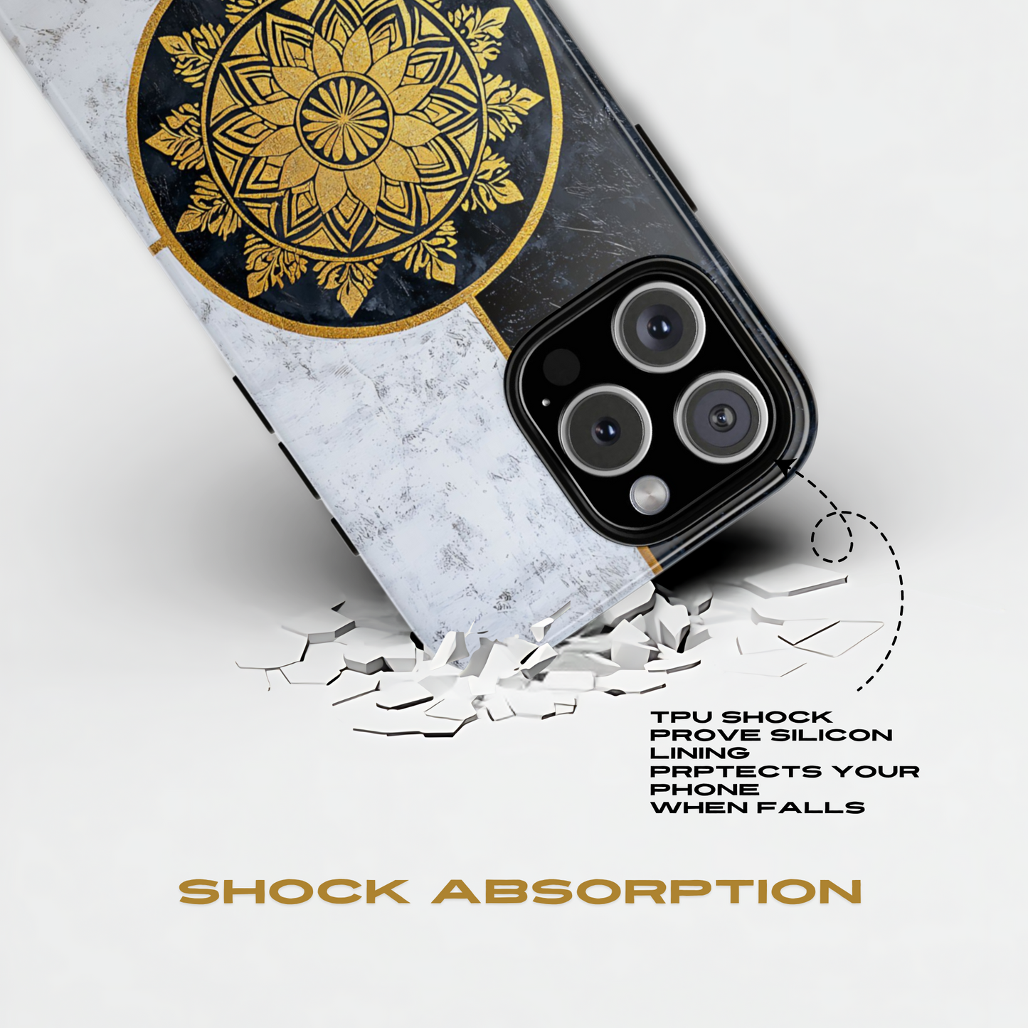 iPhone-Hülle & Cover mit goldenem Mandala