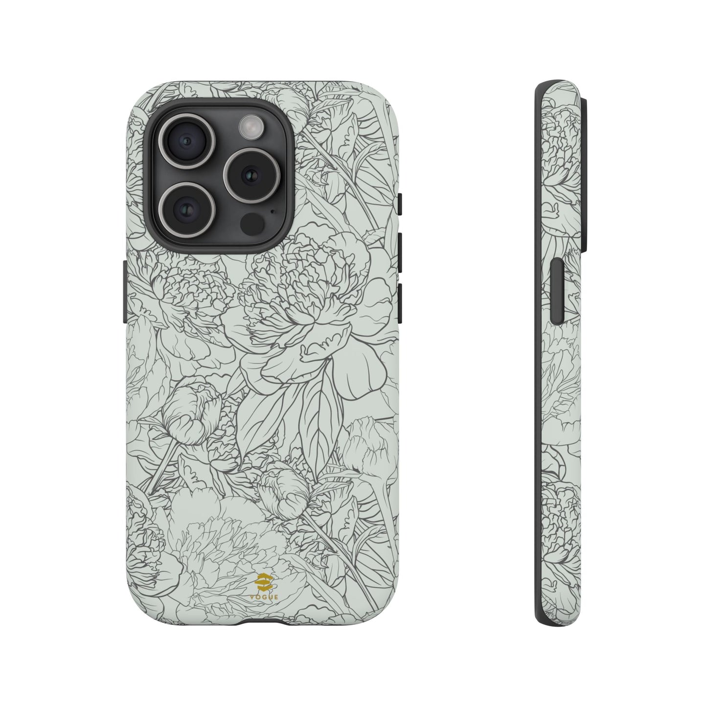 Sage Peony Garden iPhone Case