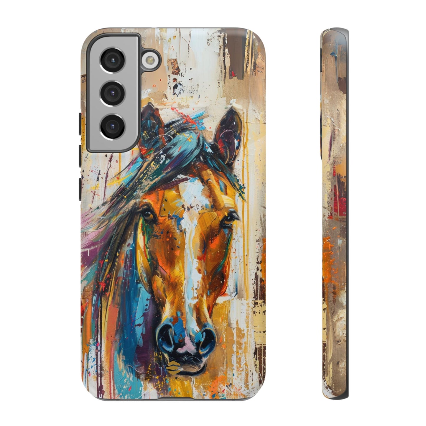Horse Art Phone Case - Samsung Galaxy - Tough Case - Brown