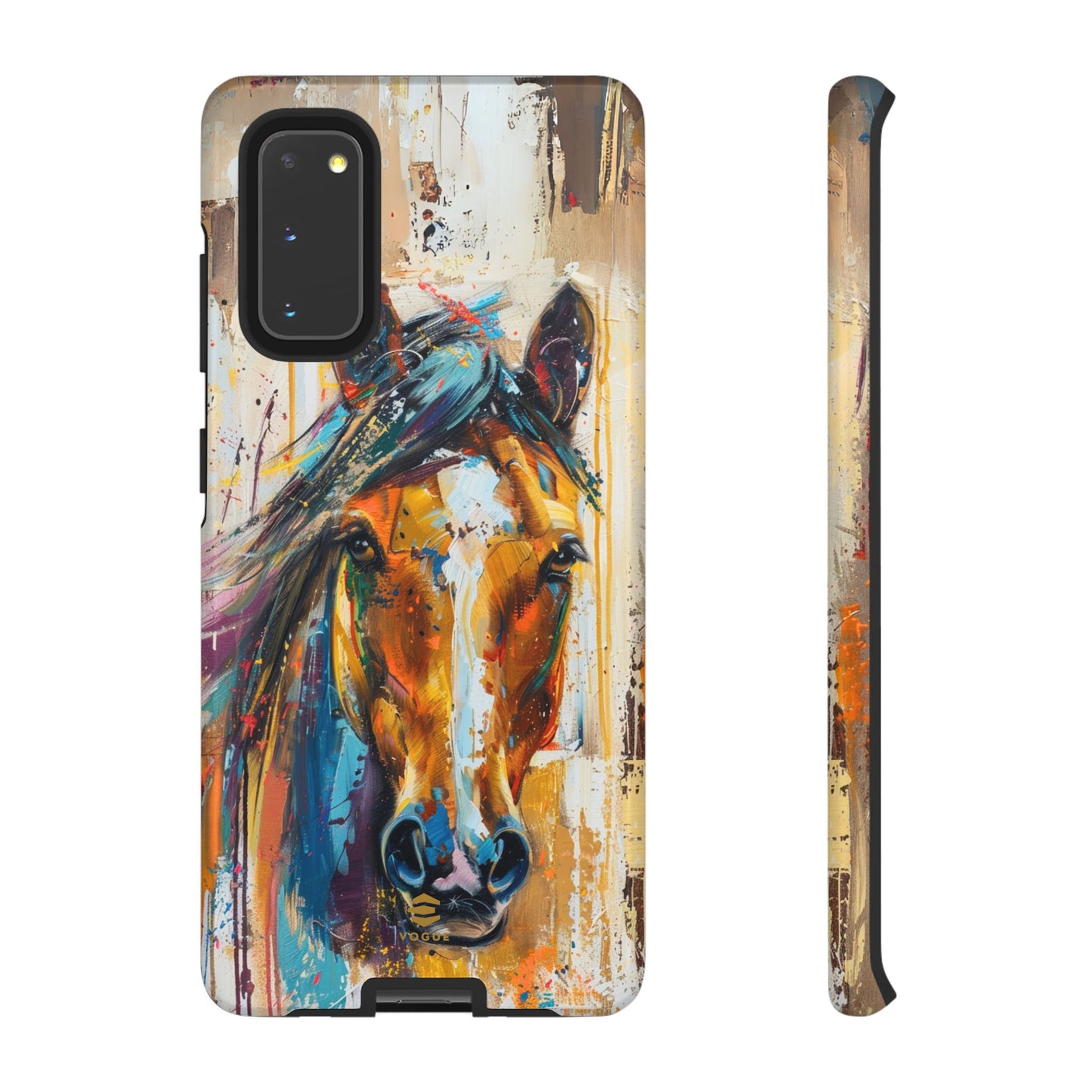 Horse Art Phone Case - Samsung Galaxy - Tough Case - Brown