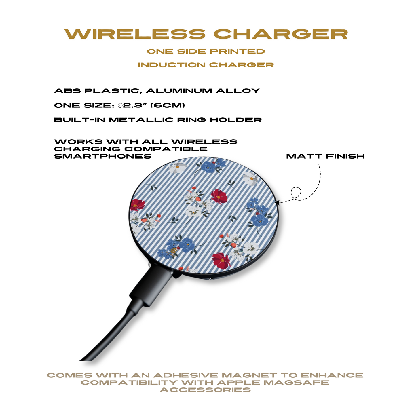 Denim Buquet Magnetic Induction Charger