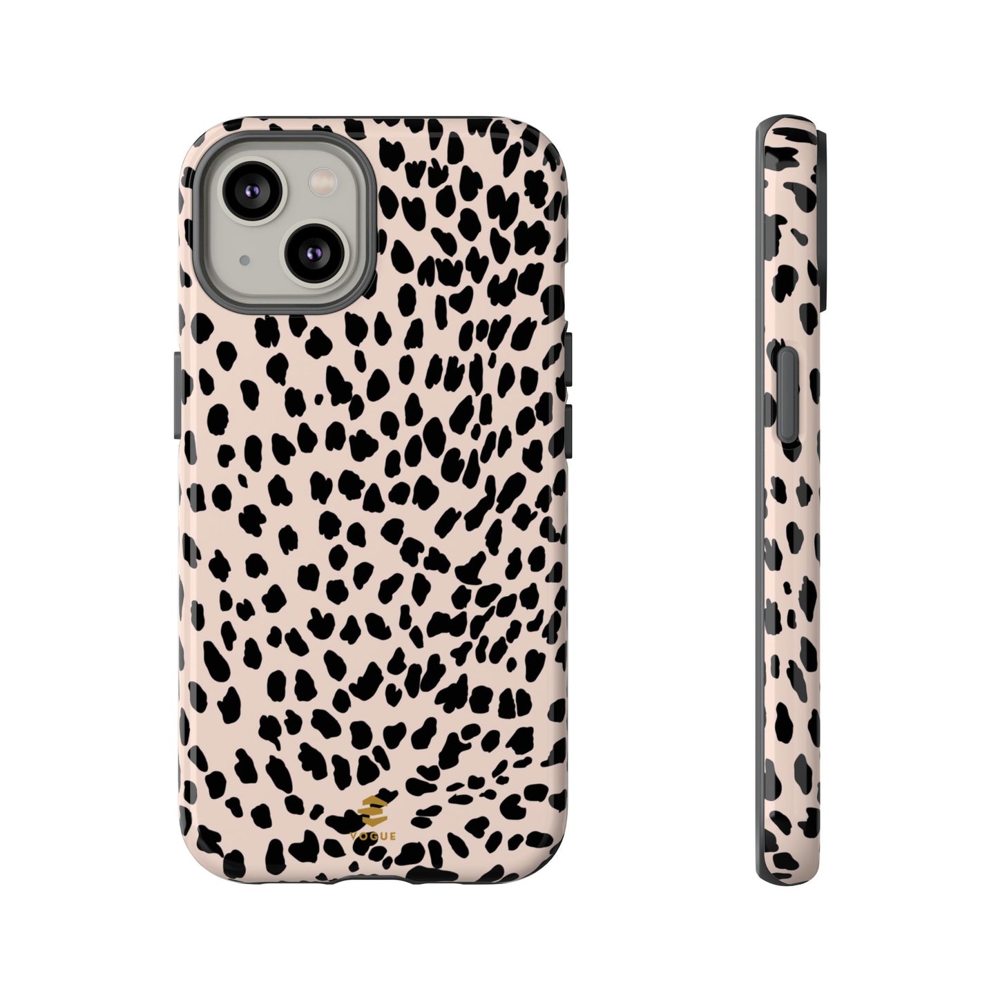 iPhone-Hülle mit Animalprint in Nude