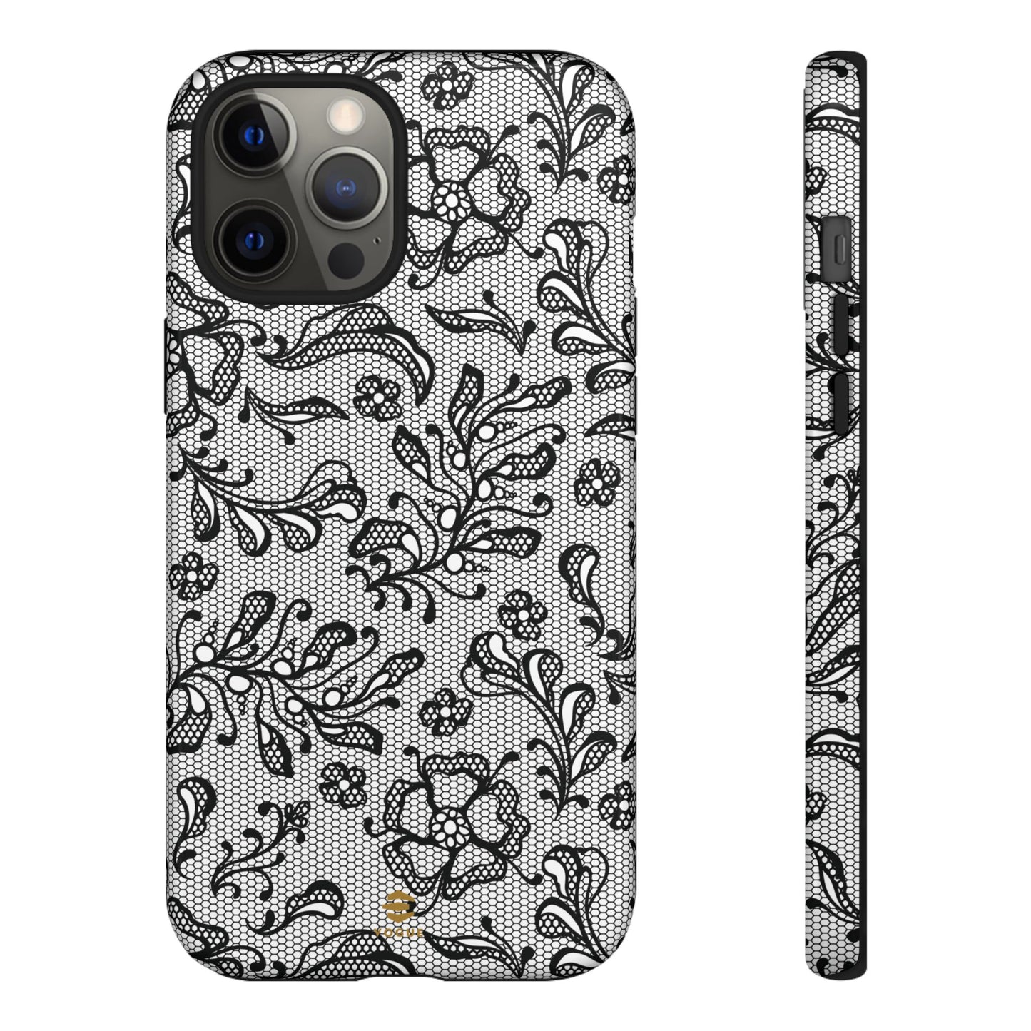 Funda para iPhone con encaje negro