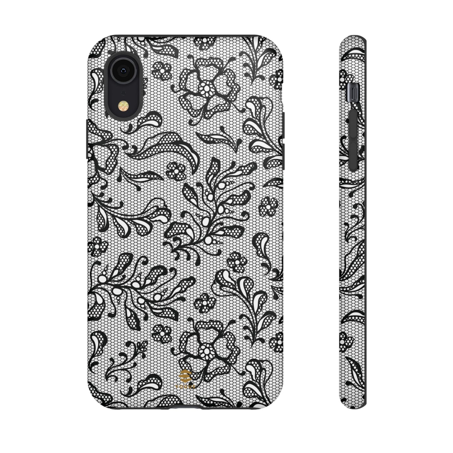 Funda para iPhone con encaje negro