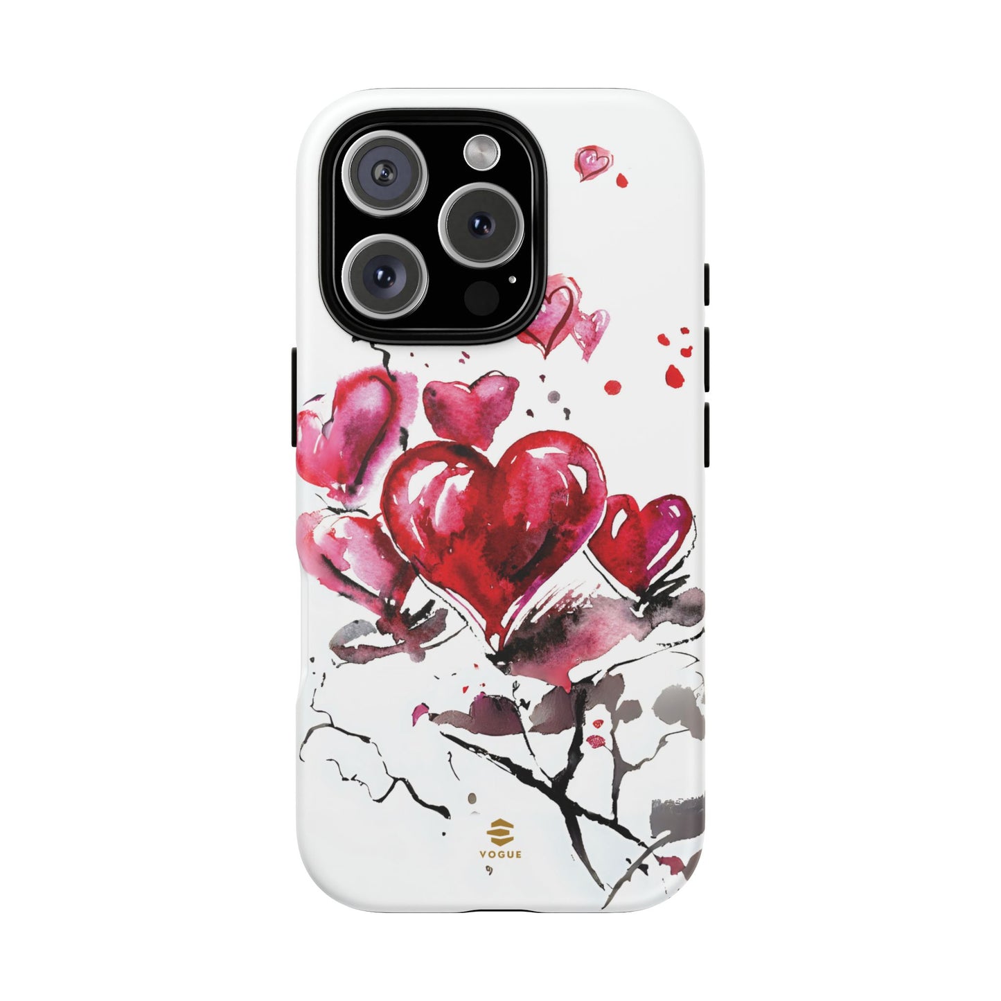 Abstract Hearts Art - iPhone Case, Love, Valentine's Day Gift for Her Protective tough Cover