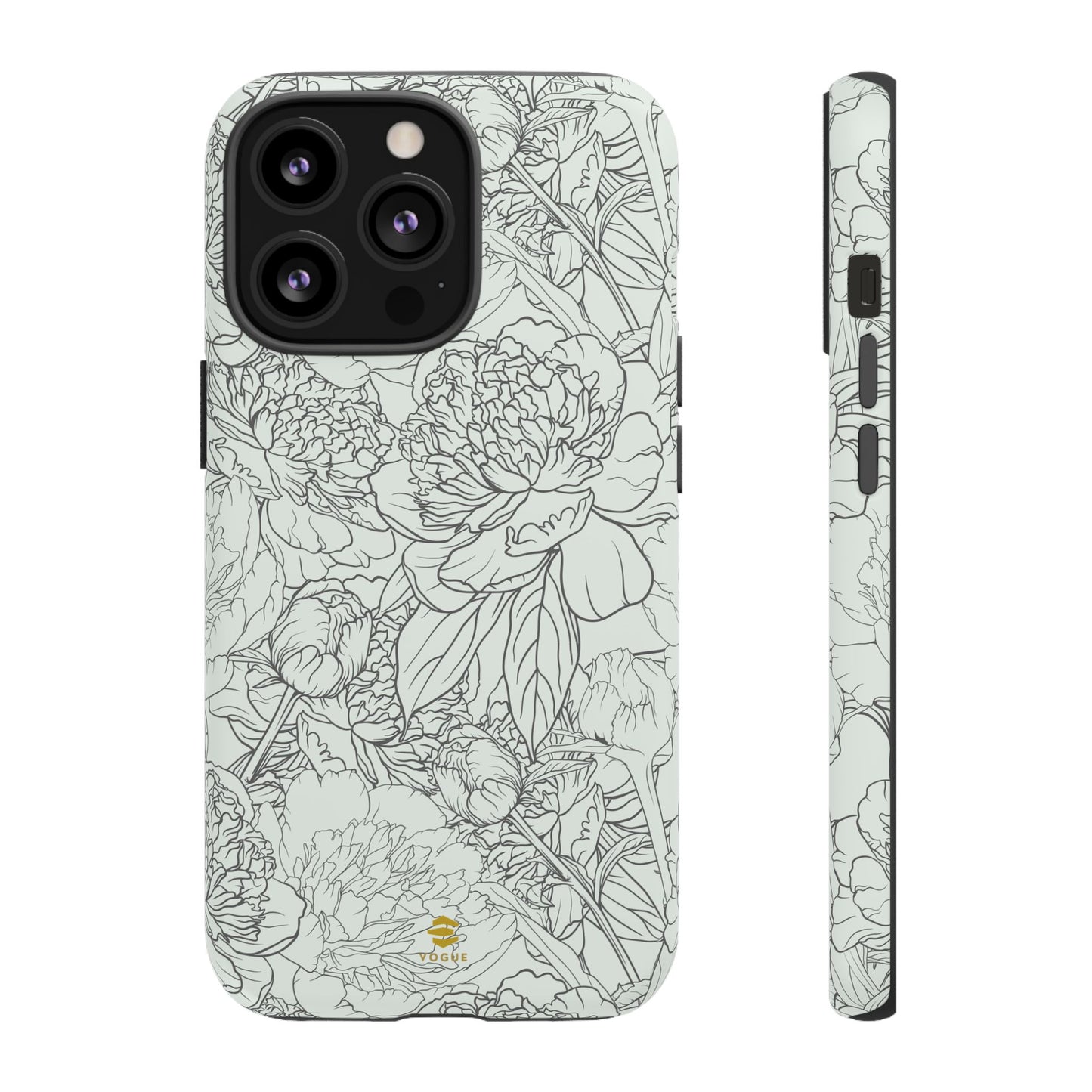 Sage Peony Garden iPhone Case
