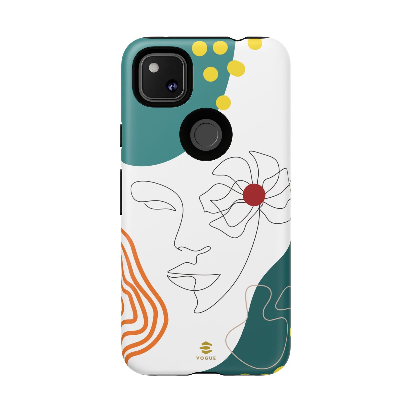 Women face Line Art Phone Case Google