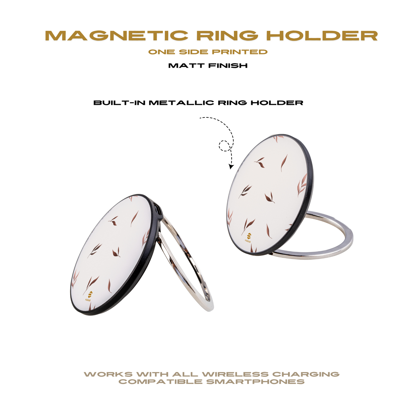 Beiges Serenity-Ladegerät mit magnetischer Induktion
