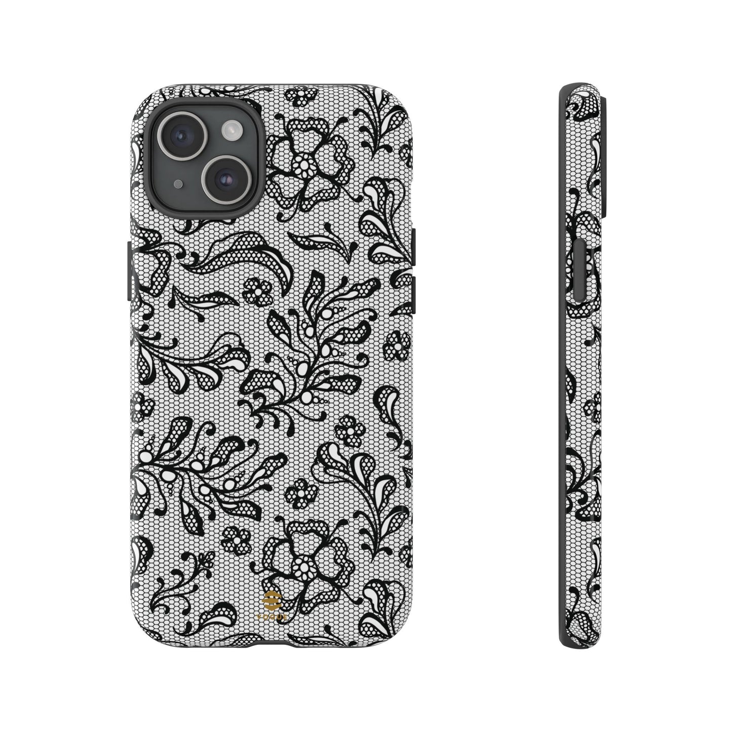 Funda para iPhone con encaje negro