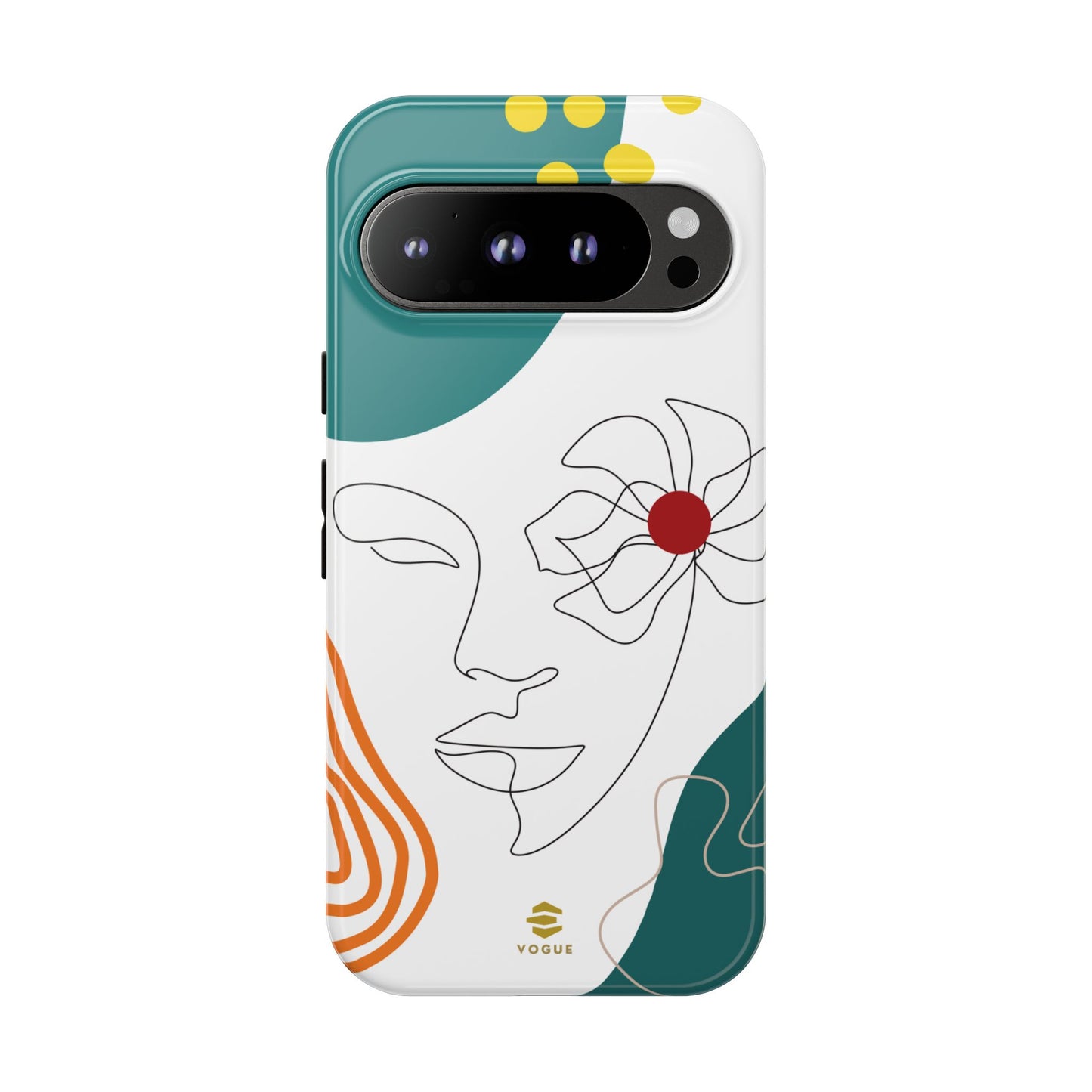 Women face Line Art Phone Case Google