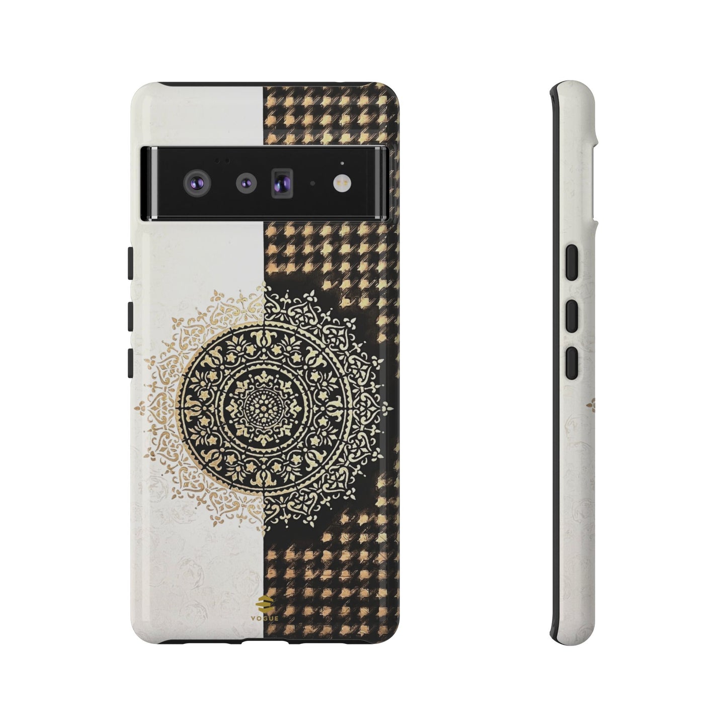 Estuche de Google con pintura abstracta de mandala