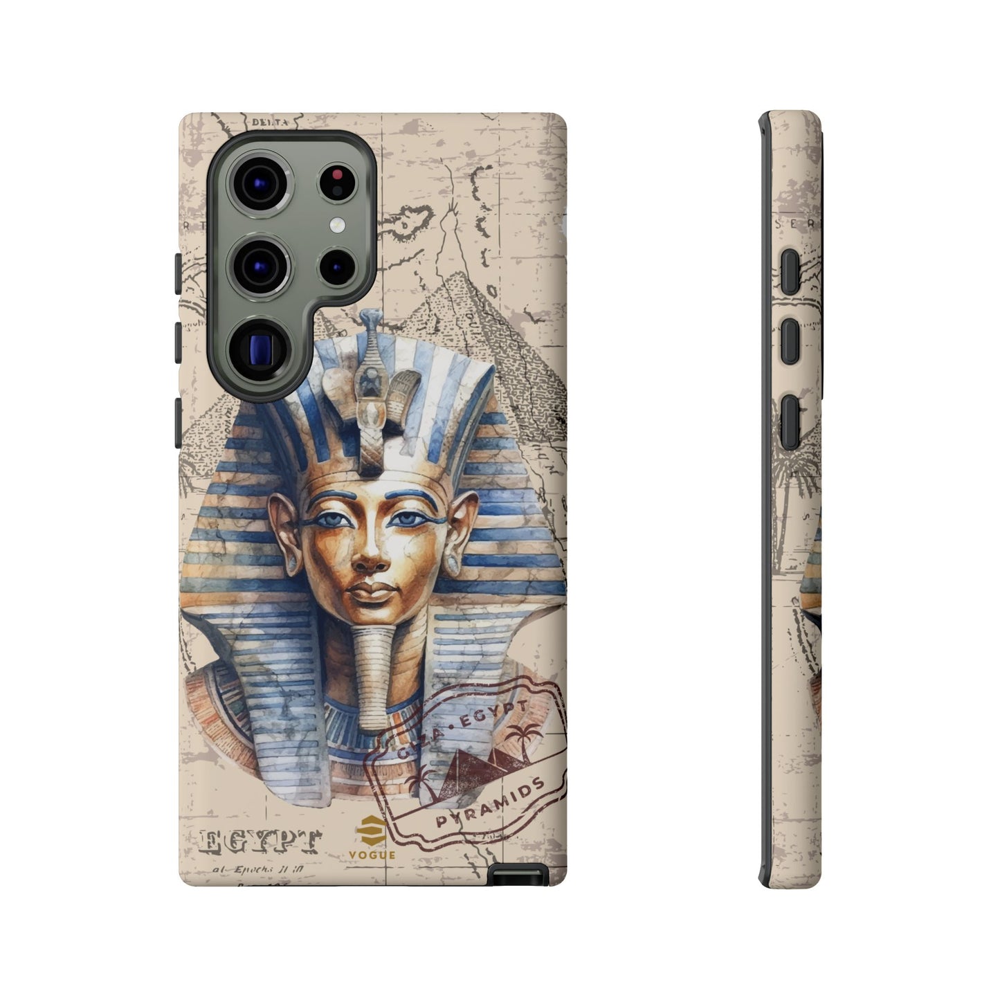 Funda para teléfono Samsung Galaxy con diseño de faraón egipcio