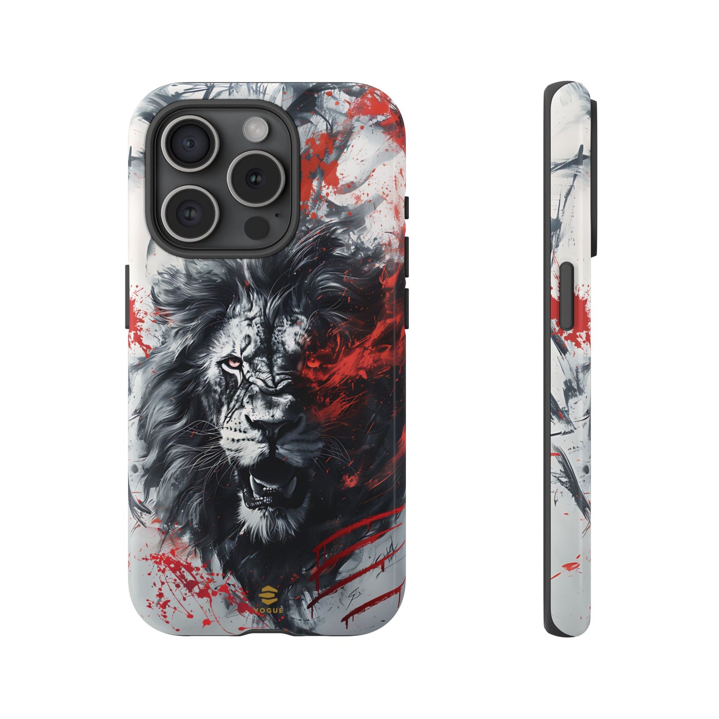 Funda para iPhone con diseño de león rugiente