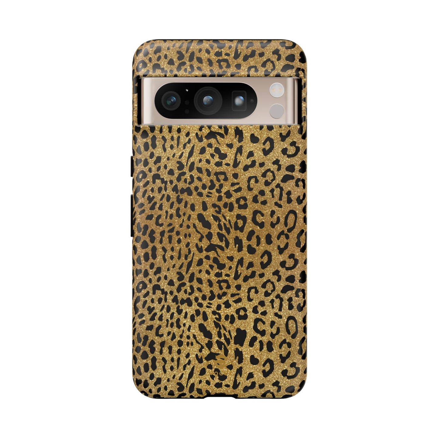 Funda para Google con estampado de leopardo dorado