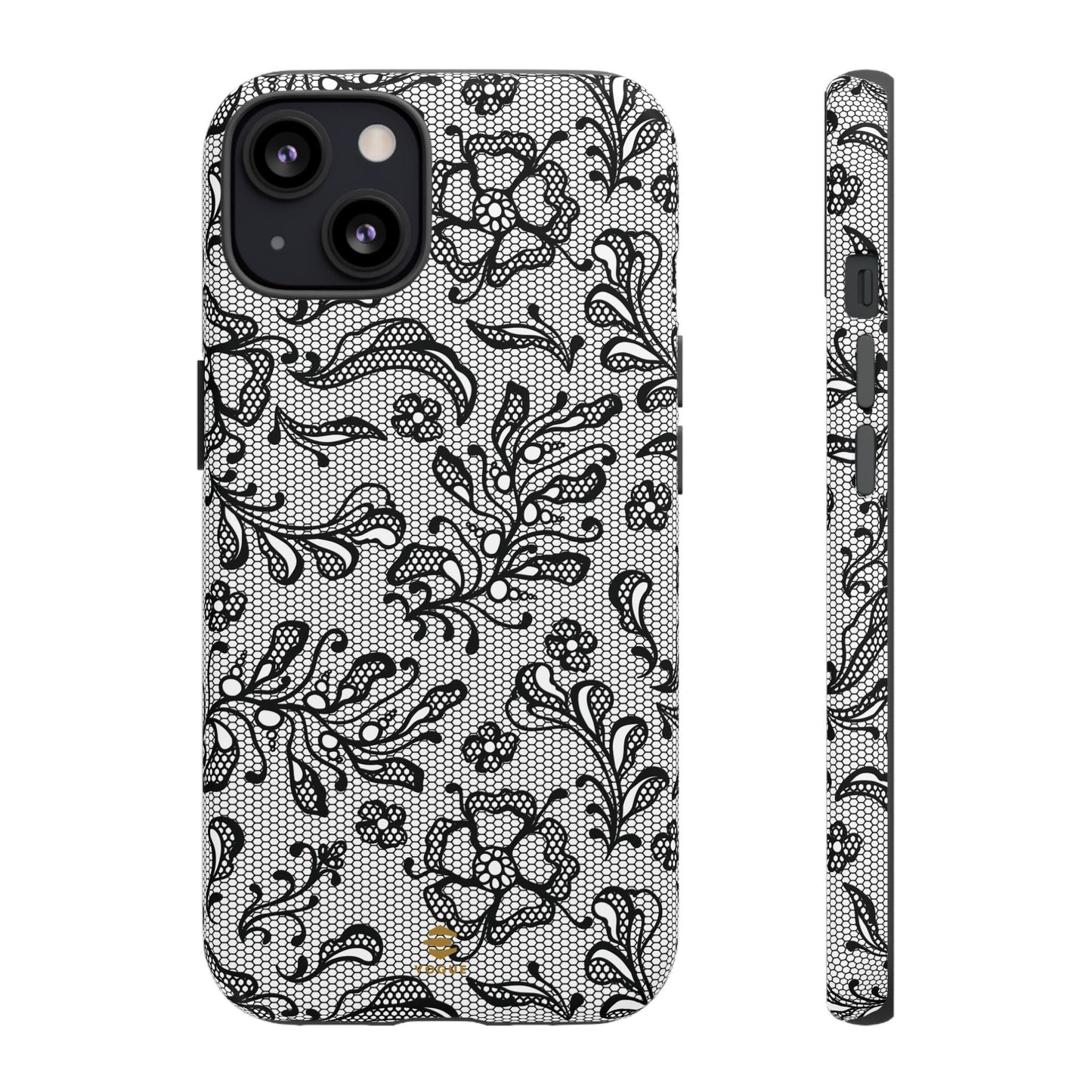 Funda para iPhone con encaje negro