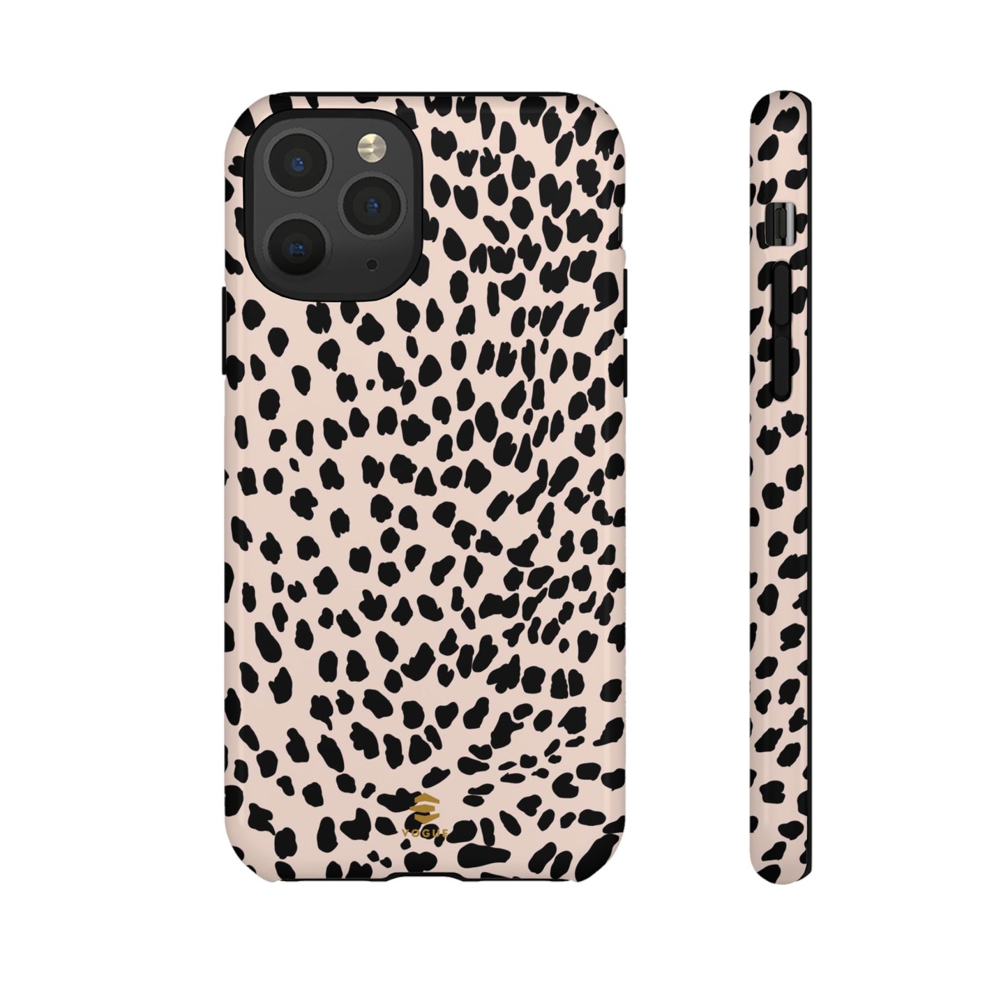 iPhone-Hülle mit Animalprint in Nude