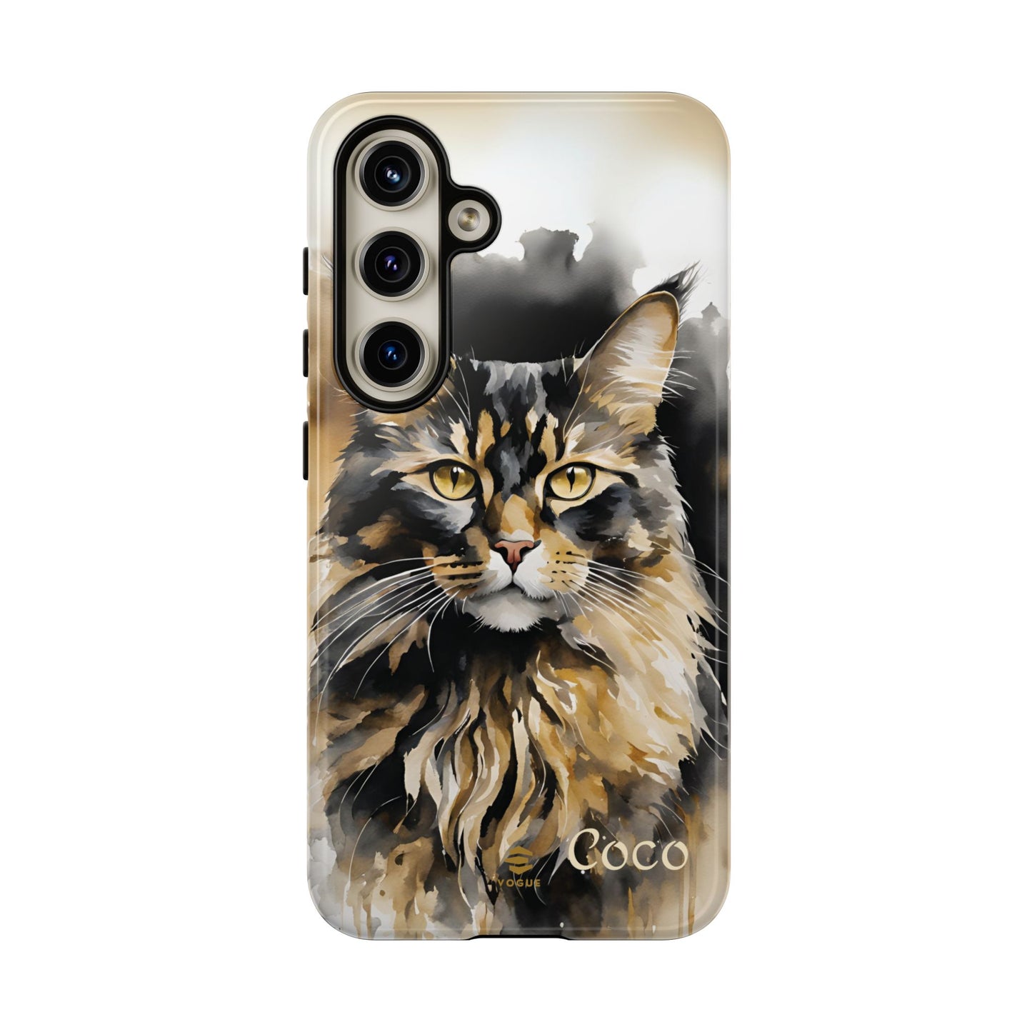 Custom Meow Cat Samsung Galaxy Tough Phone Case