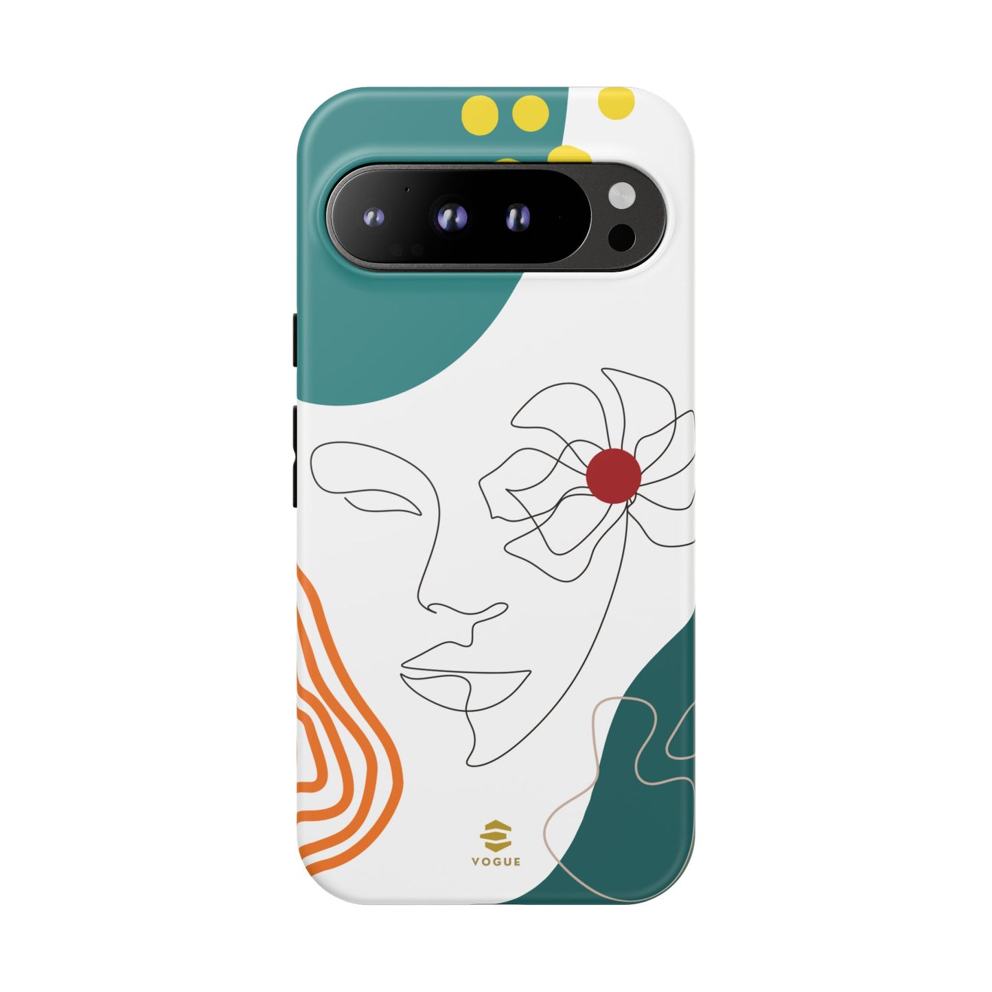 Women face Line Art Phone Case Google