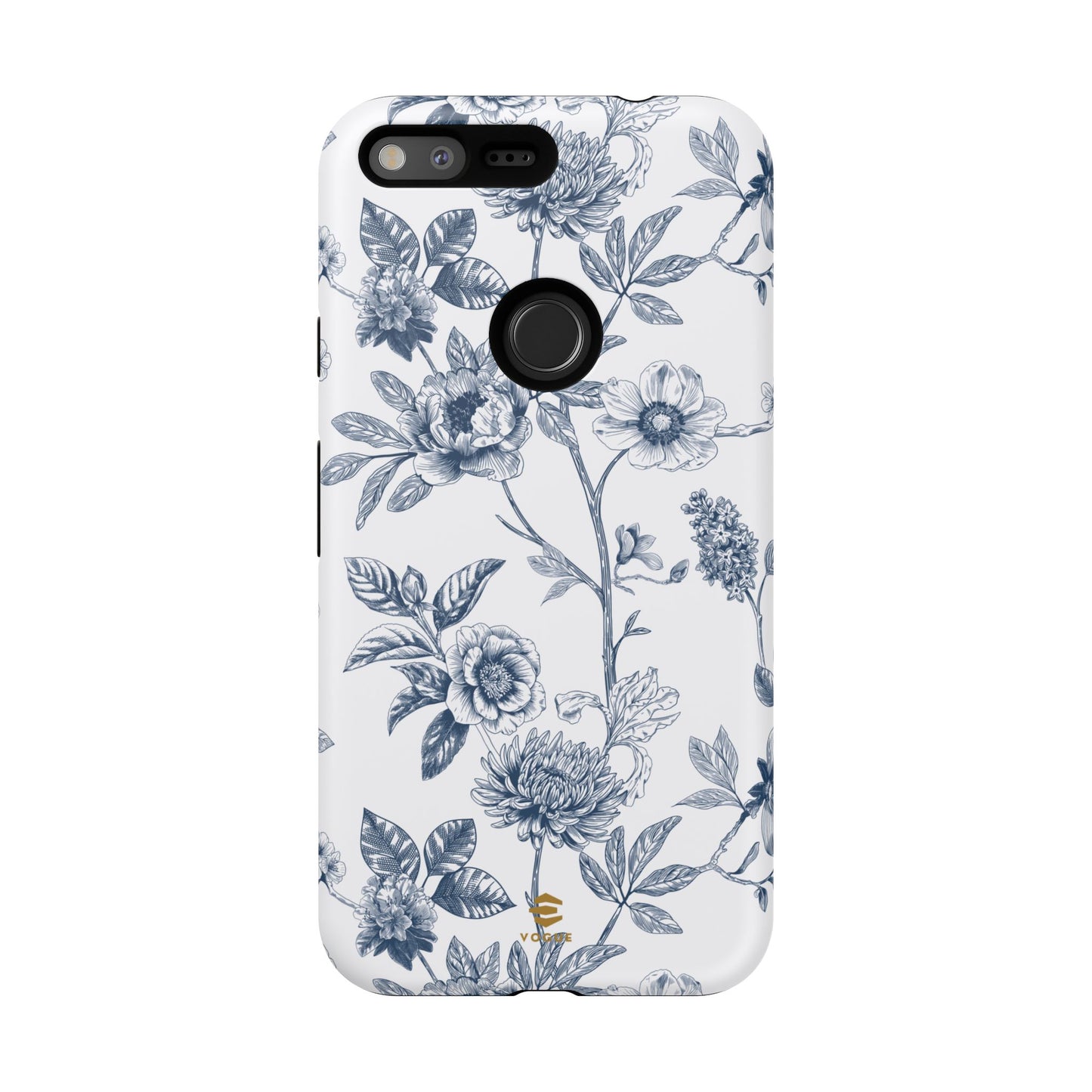 Floral Line Art Tough Phone Case Google Pixel