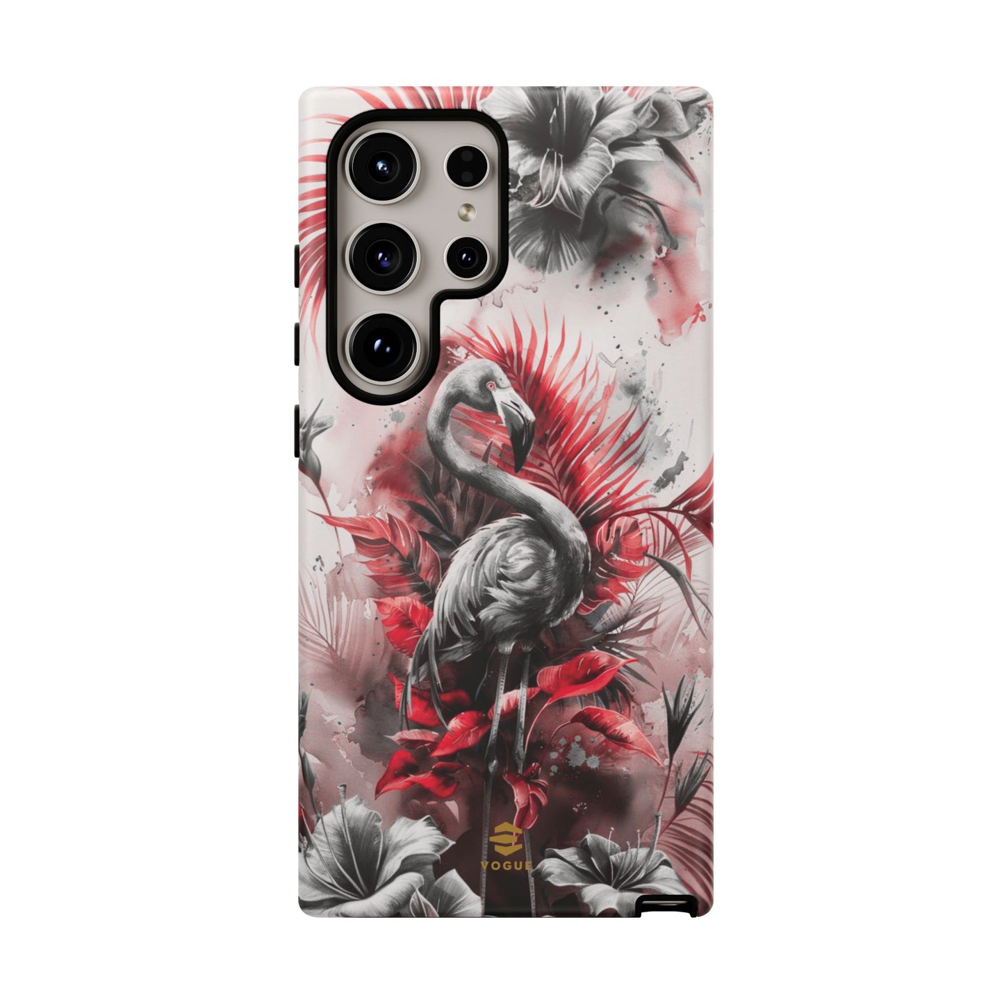 Flamingo Tropical Design Tough Phone Case Samsung