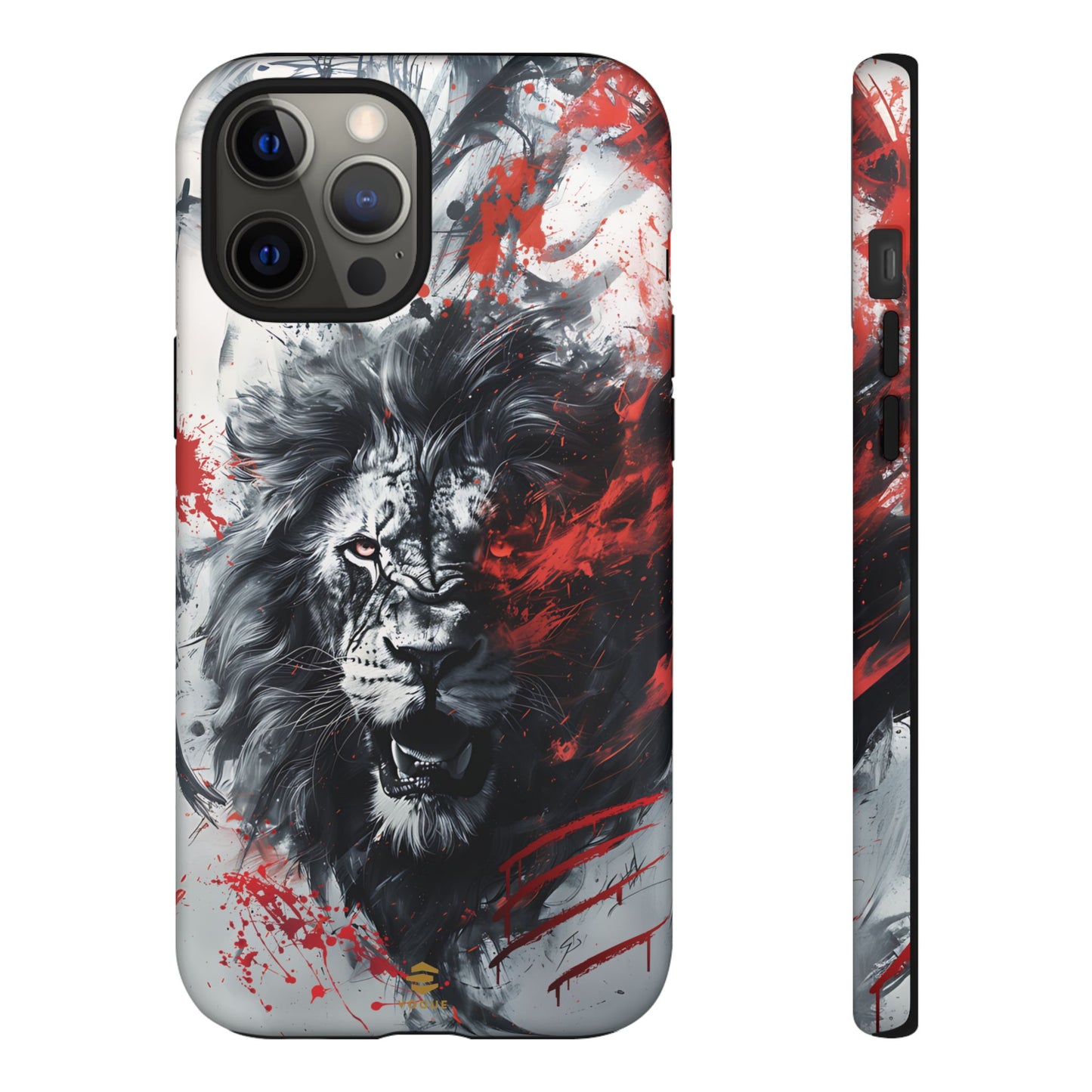 Funda para iPhone con diseño de león rugiente