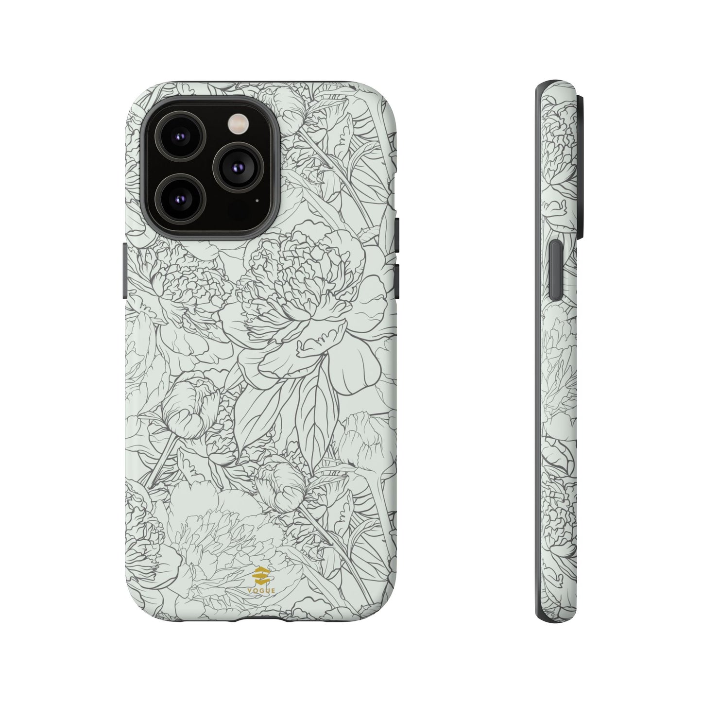 Sage Peony Garden iPhone Case