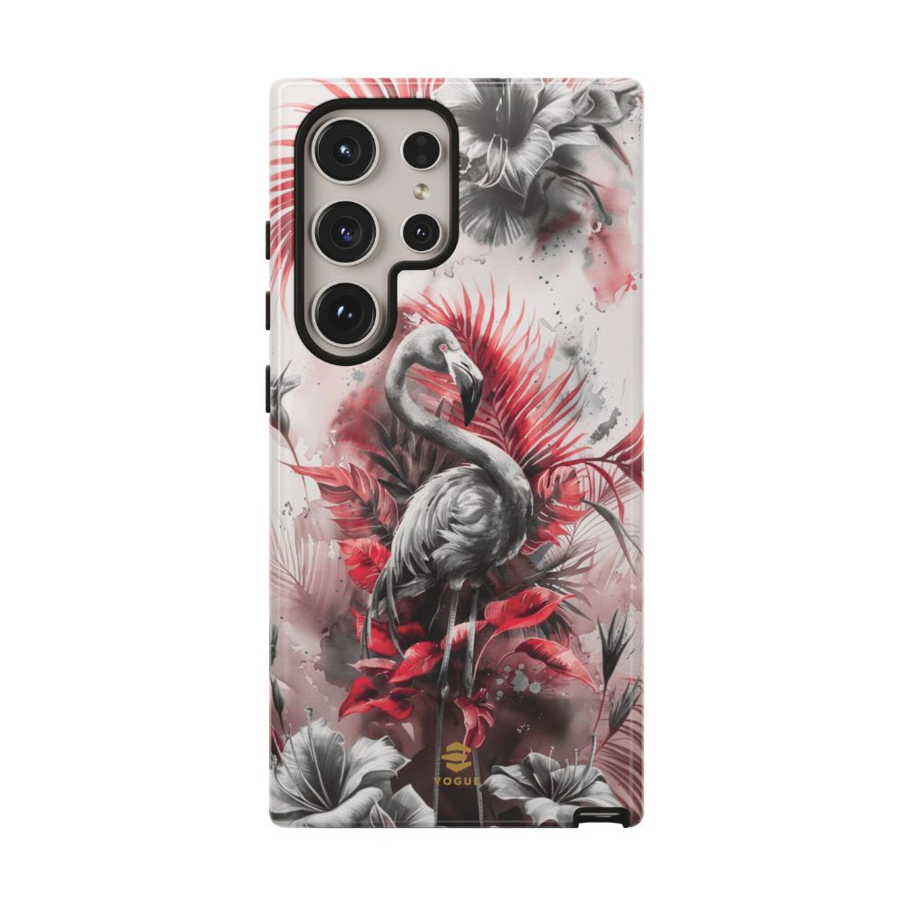 Flamingo Tropical Design Tough Phone Case Samsung