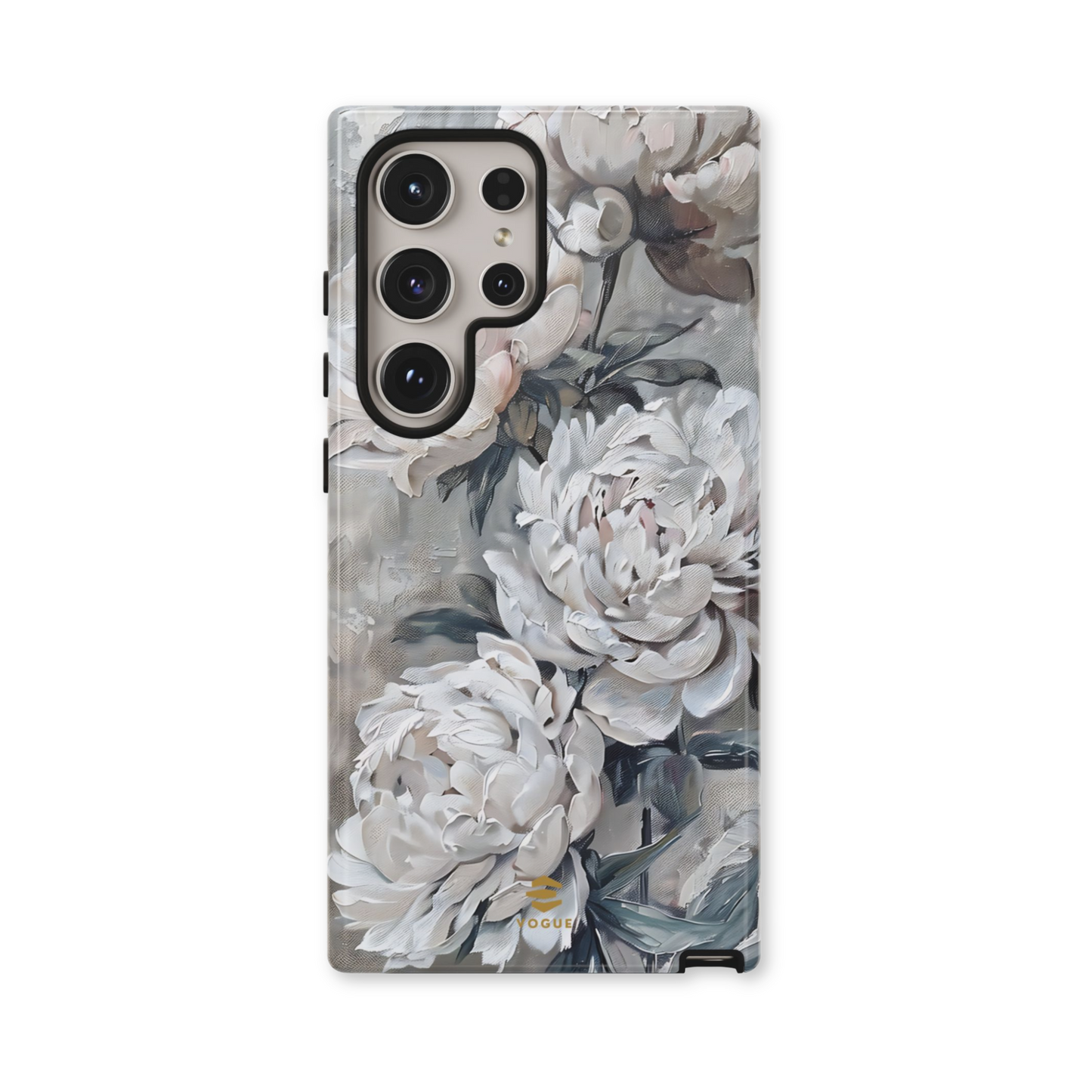 Funda para Samsung con pintura de peonías