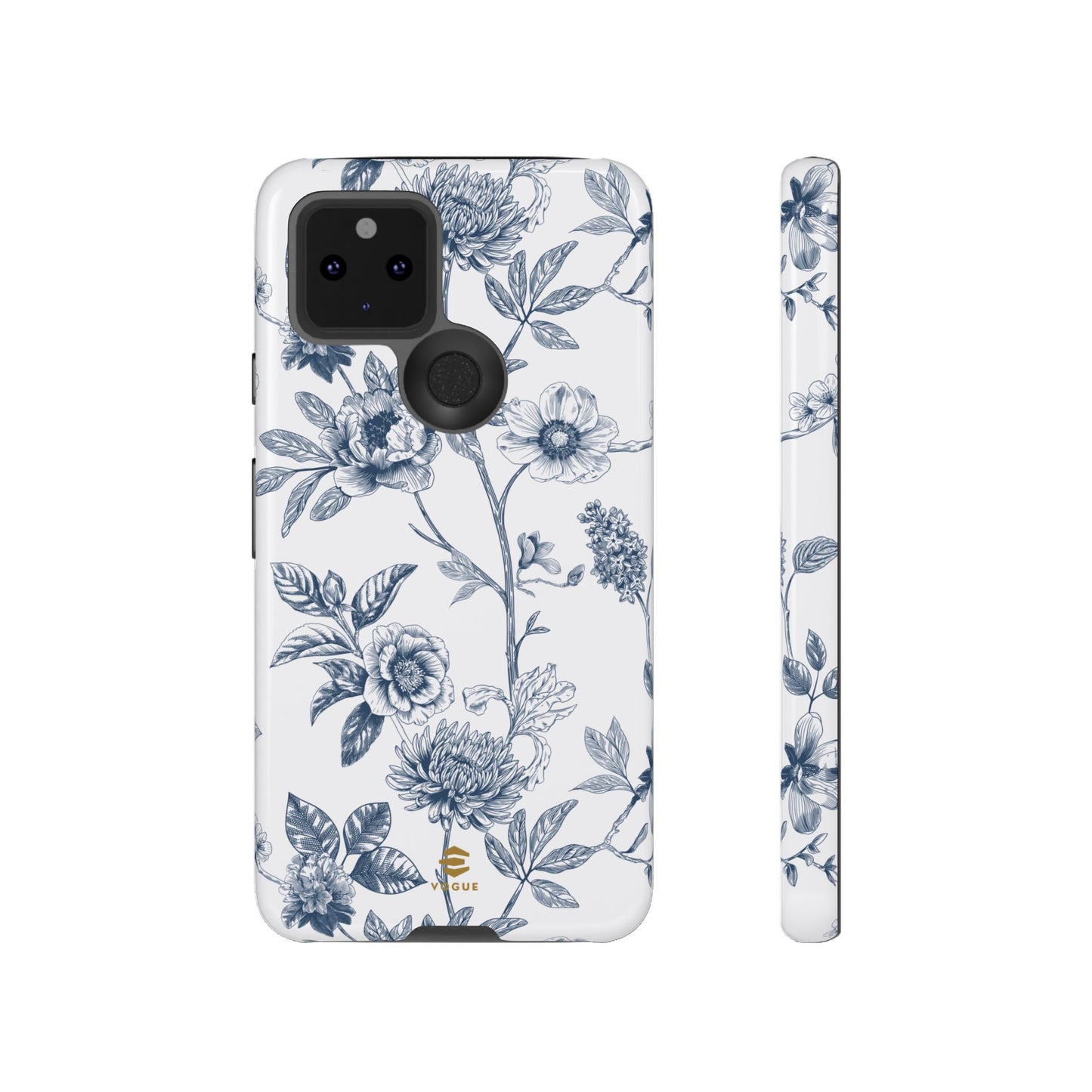 Floral Line Art Tough Phone Case Google Pixel
