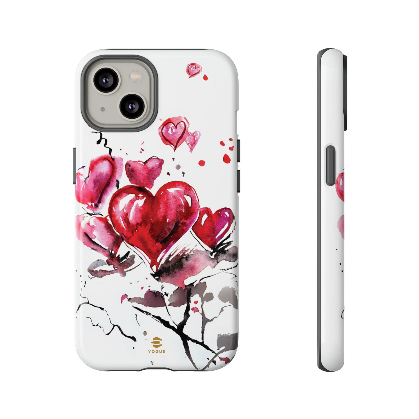 Abstract Hearts Art - iPhone Case, Love, Valentine's Day Gift for Her Protective tough Cover