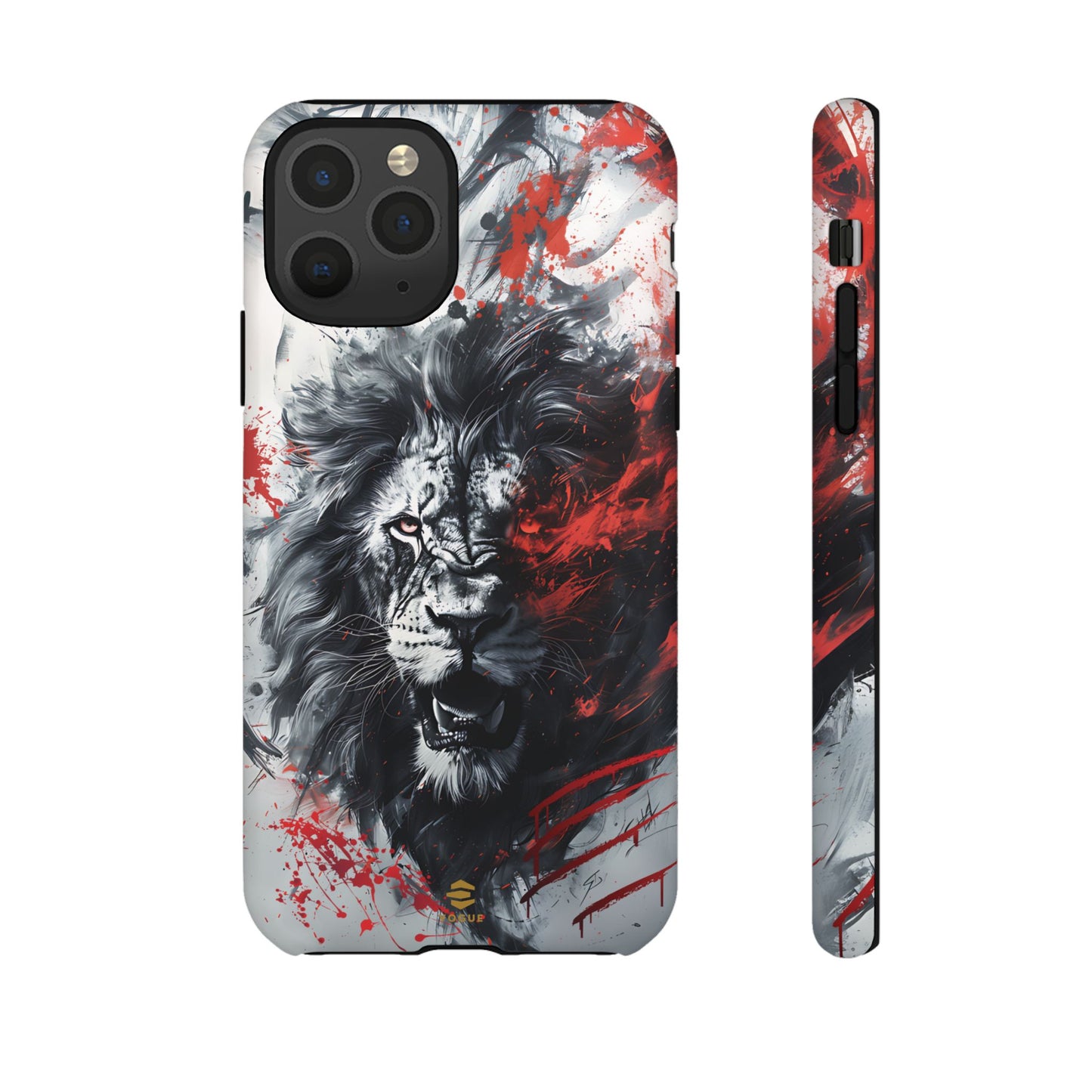 Funda para iPhone con diseño de león rugiente