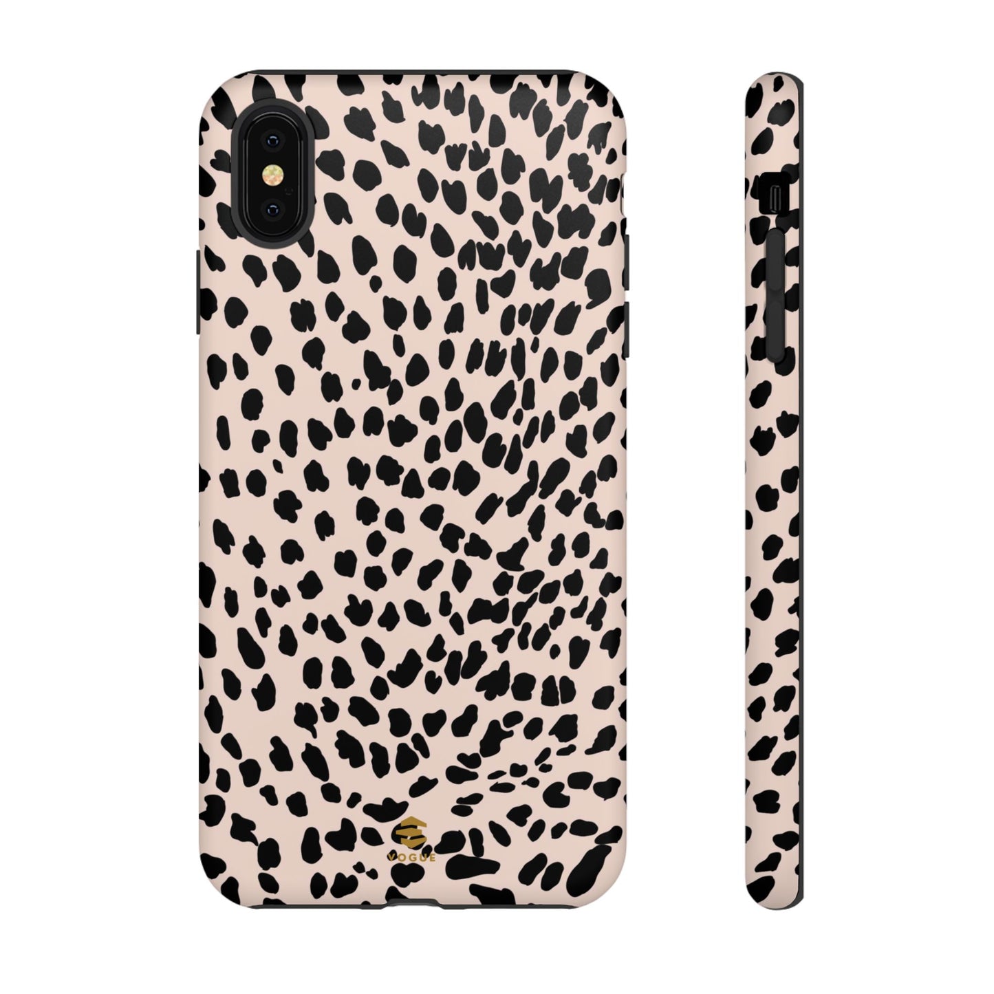 iPhone-Hülle mit Animalprint in Nude