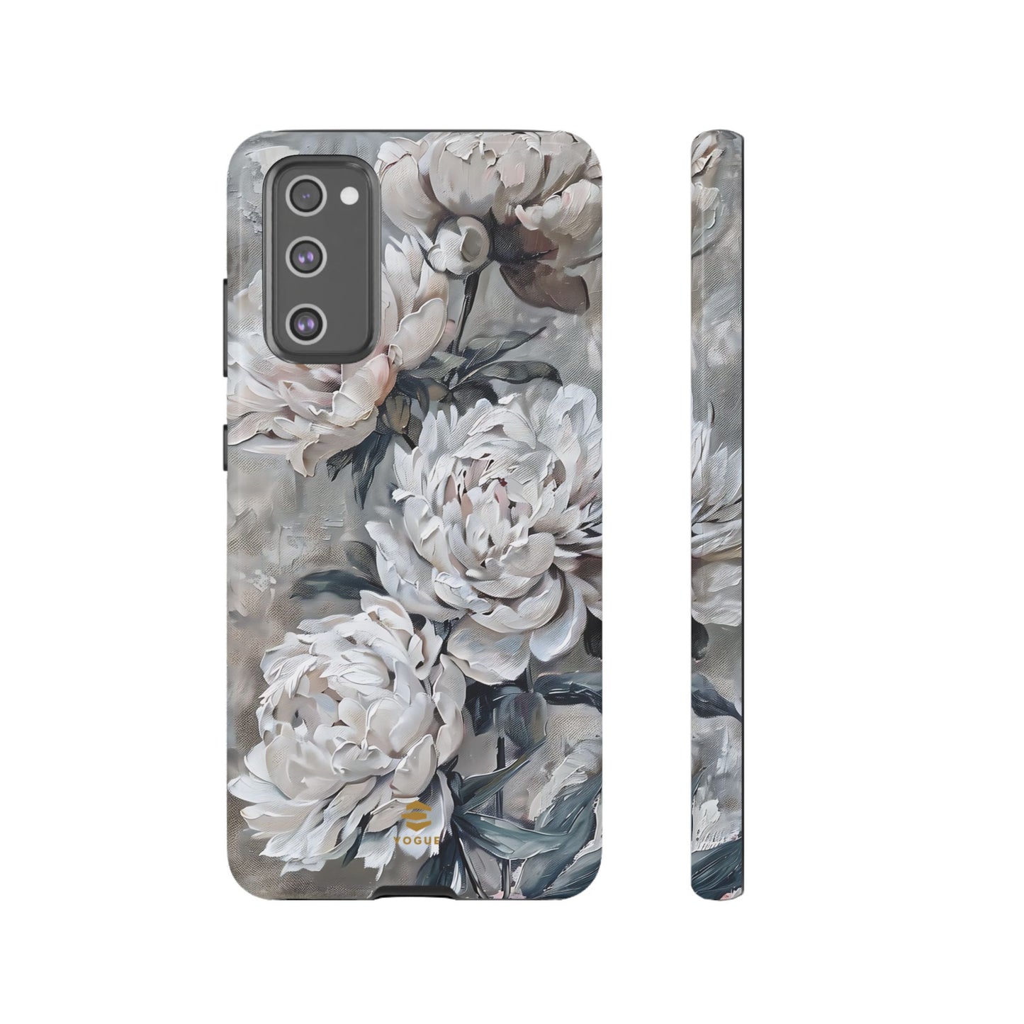 Funda para Samsung con pintura de peonías