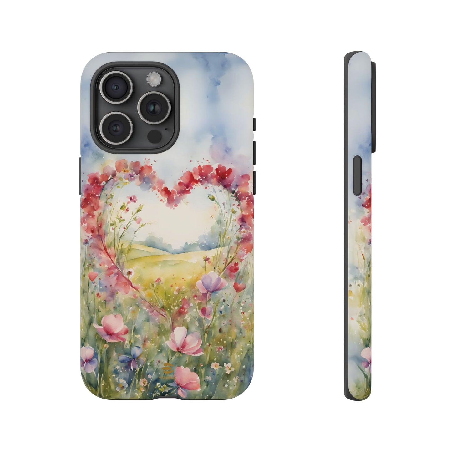 Flower heart iPhone Tough Case