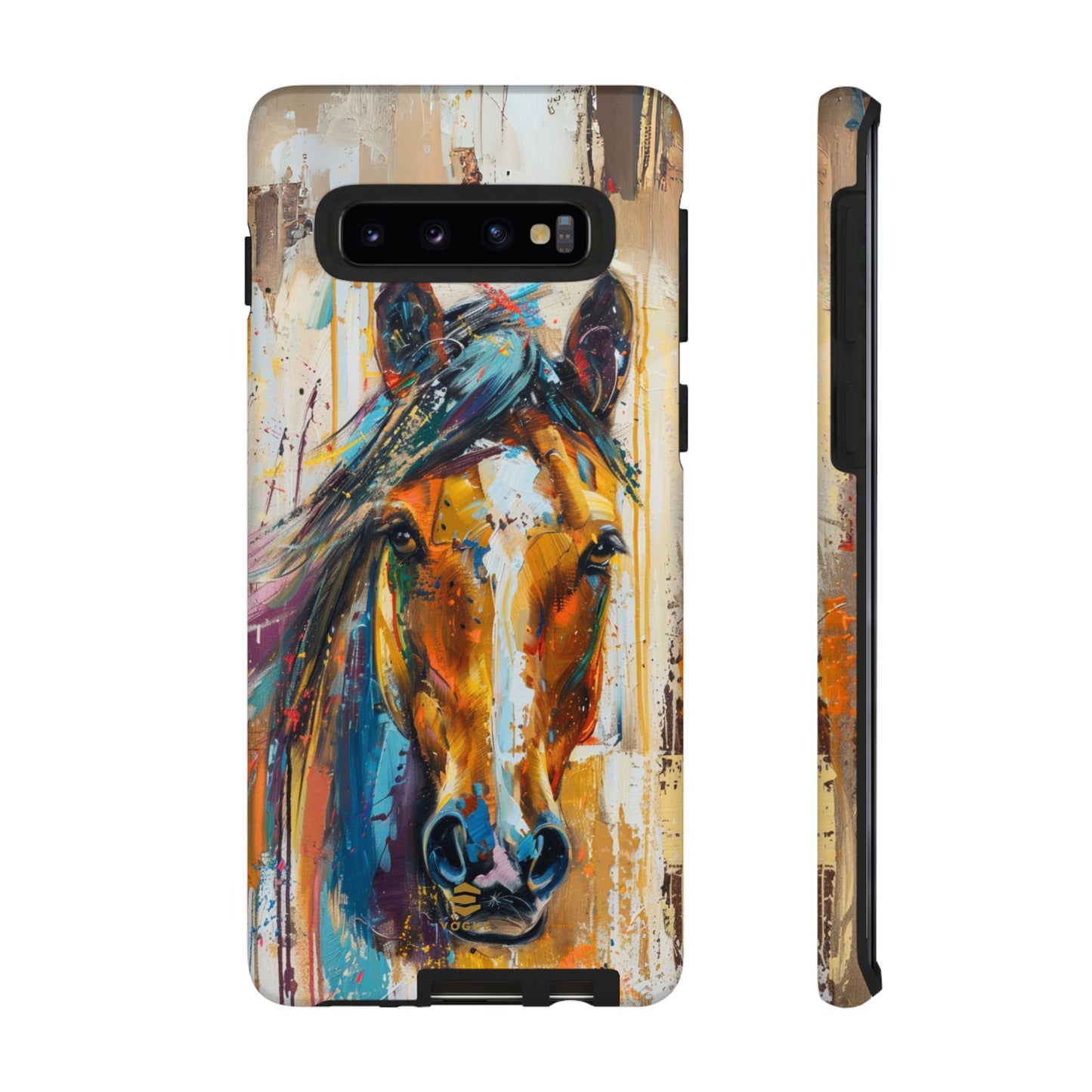 Horse Art Phone Case - Samsung Galaxy - Tough Case - Brown