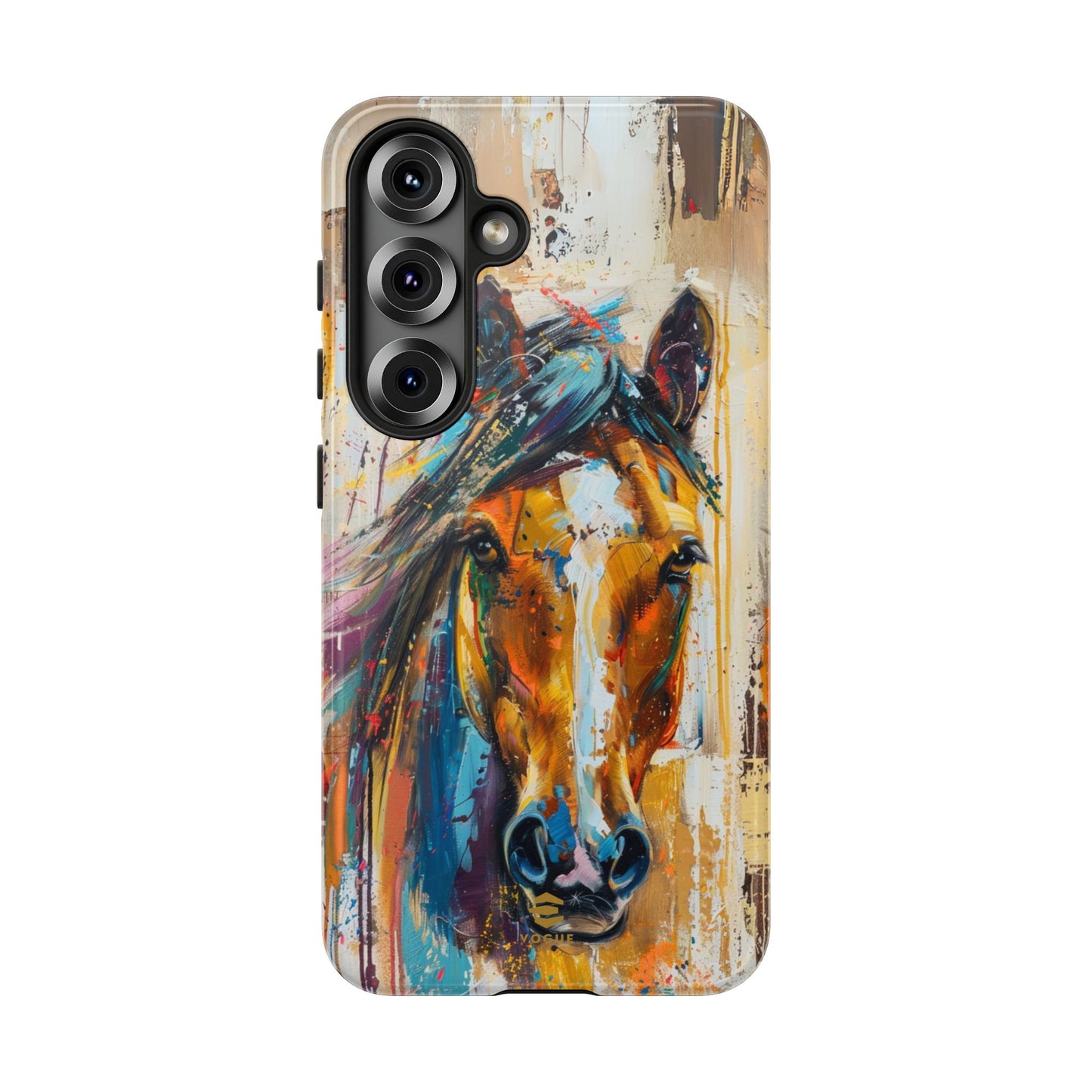 Horse Art Phone Case - Samsung Galaxy - Tough Case - Brown