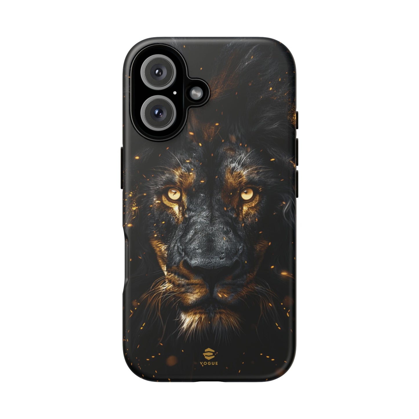 Schwarze Löwenkunst iPhone-Hülle