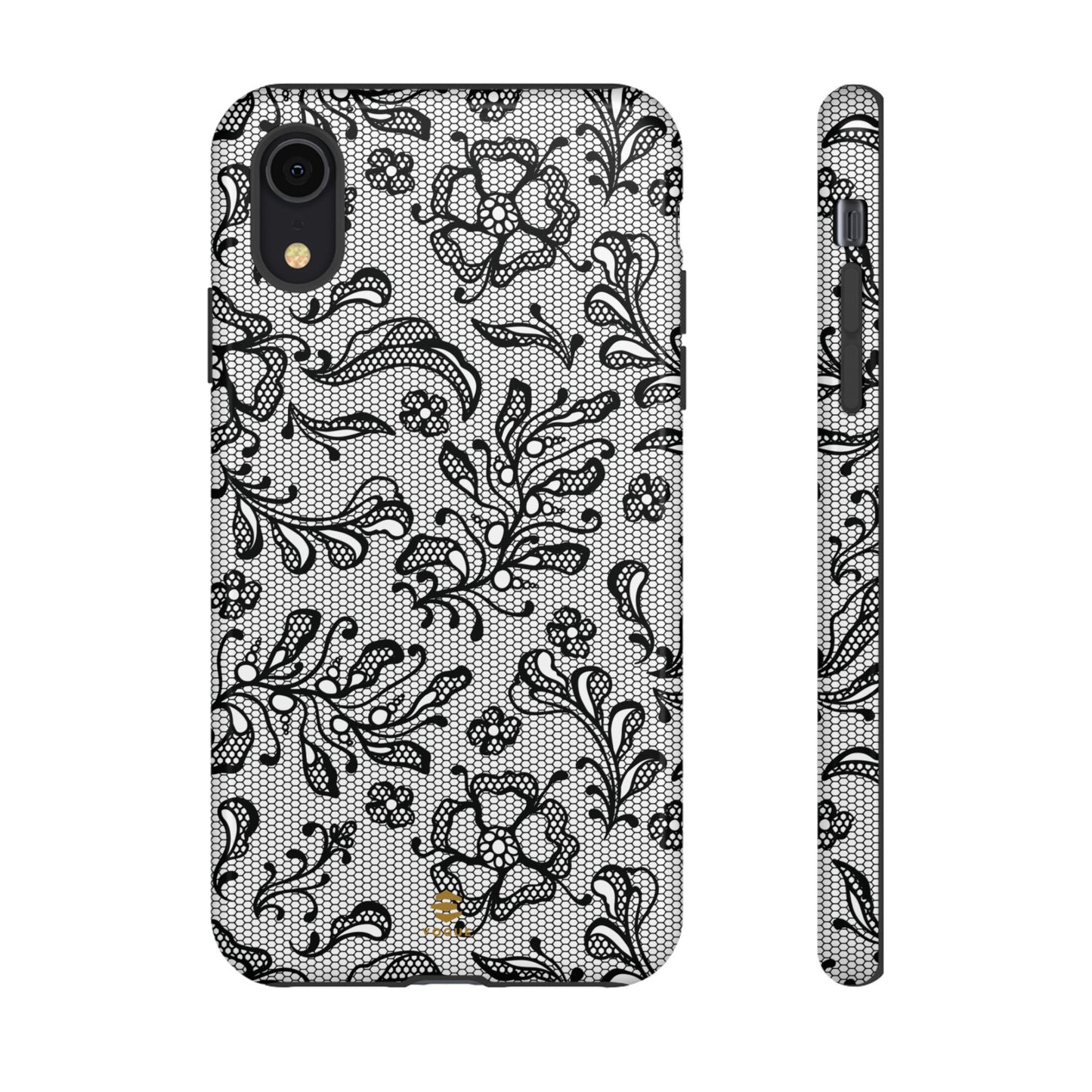 Funda para iPhone con encaje negro