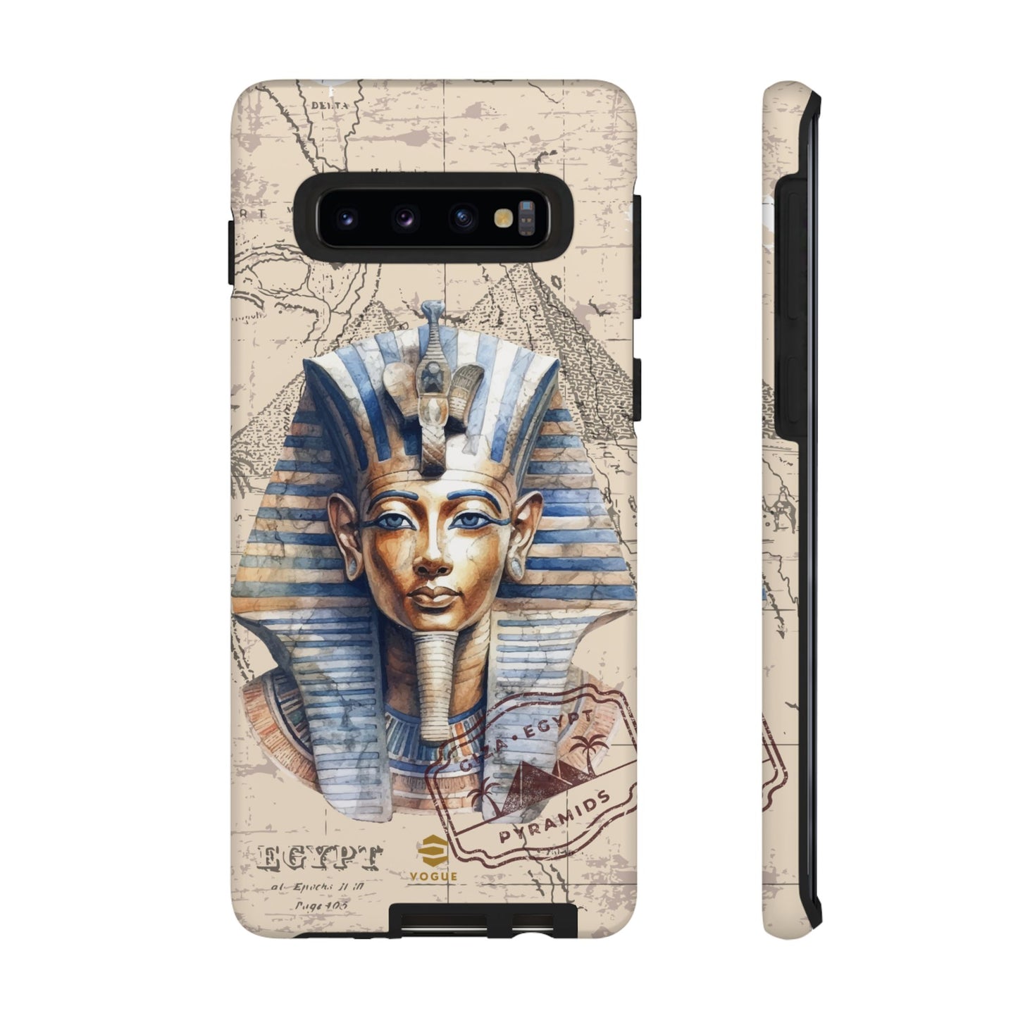 Funda para teléfono Samsung Galaxy con diseño de faraón egipcio