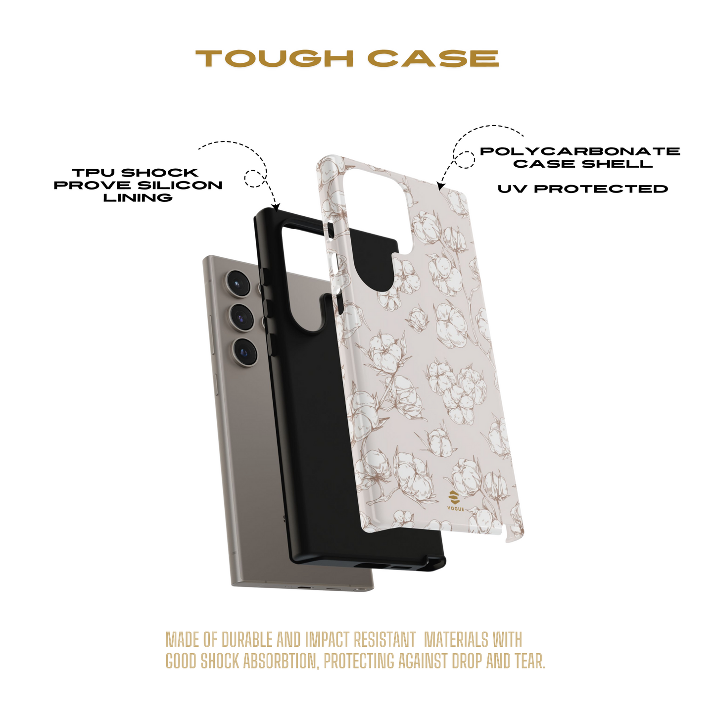 Funda para Samsung con diseño de campo de algodón