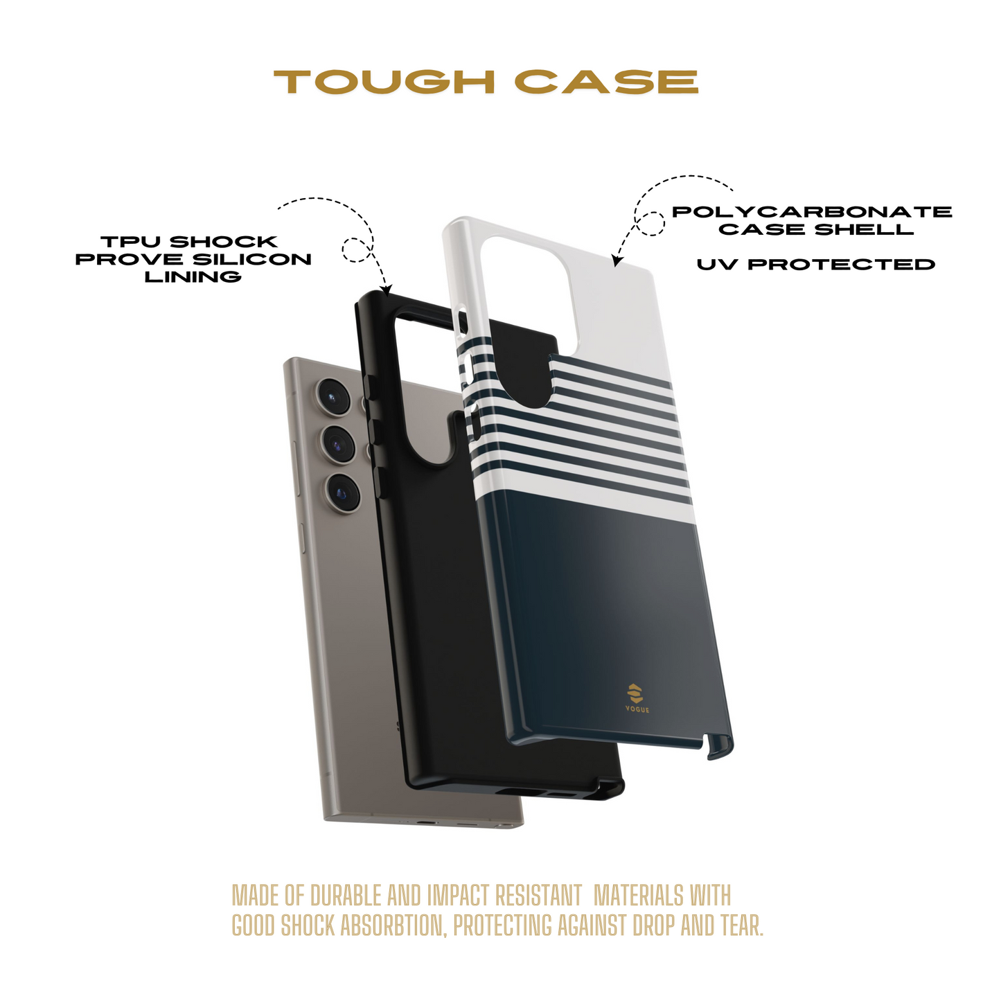 Funda minimalista para teléfono Samsung