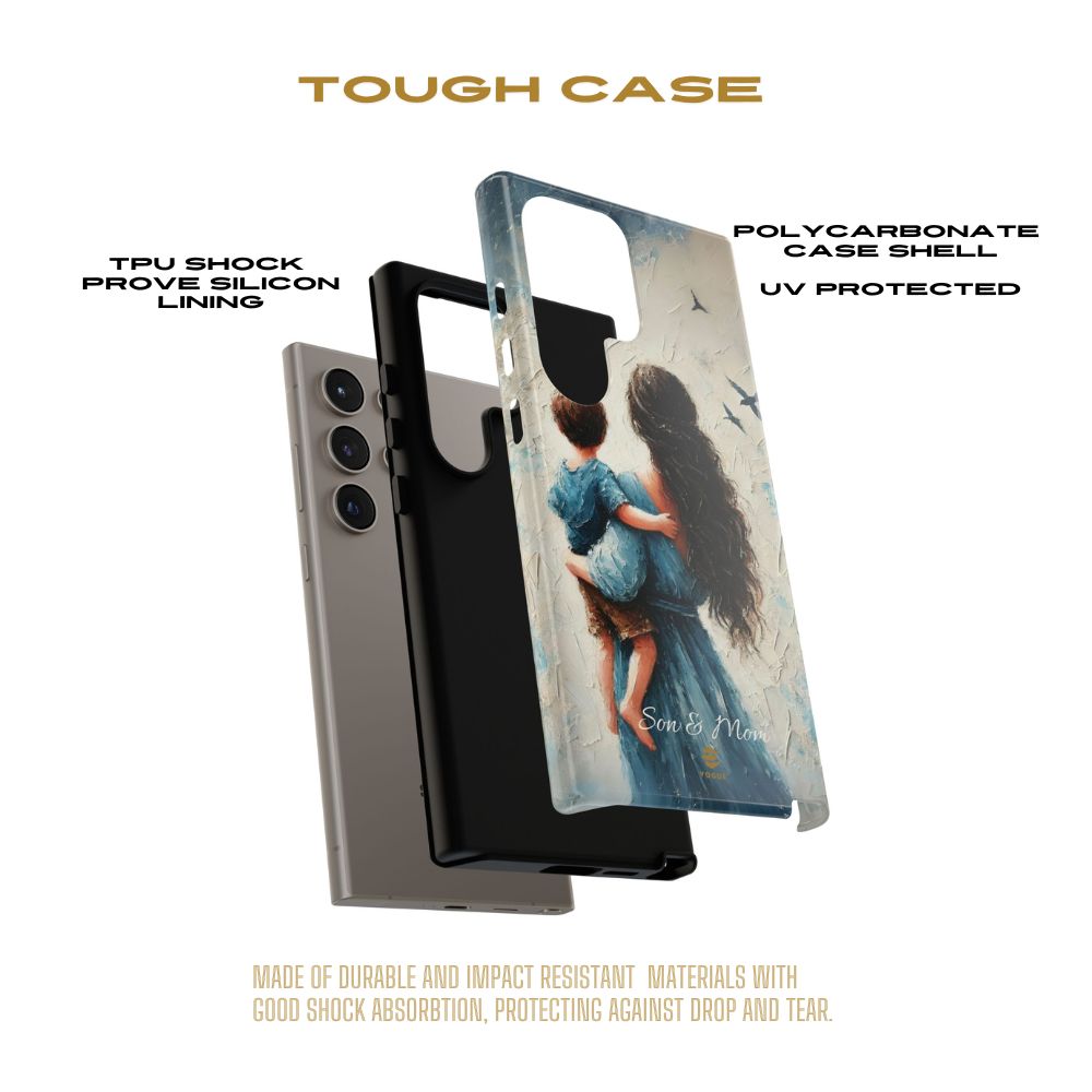 Custom Son & Mom Samsung Galaxy Tough Phone Case