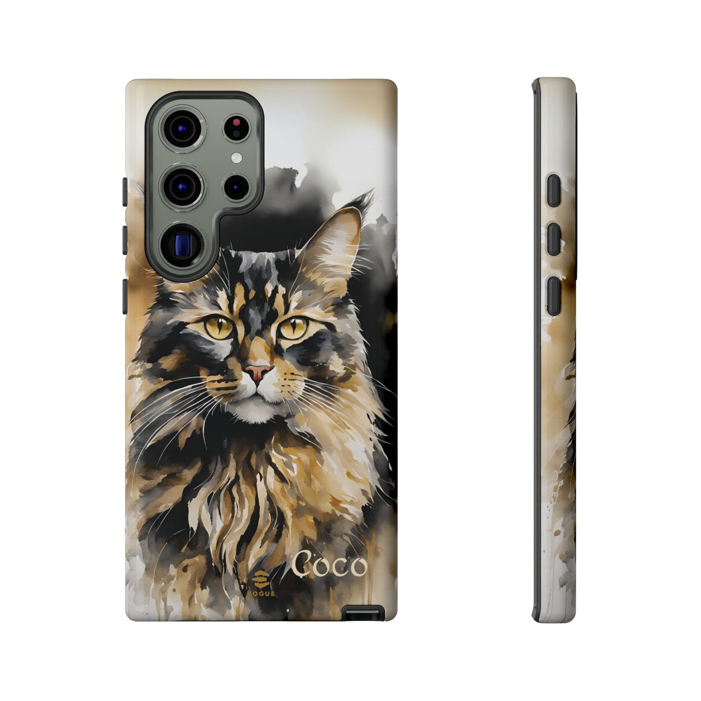 Custom Meow Cat Samsung Galaxy Tough Phone Case